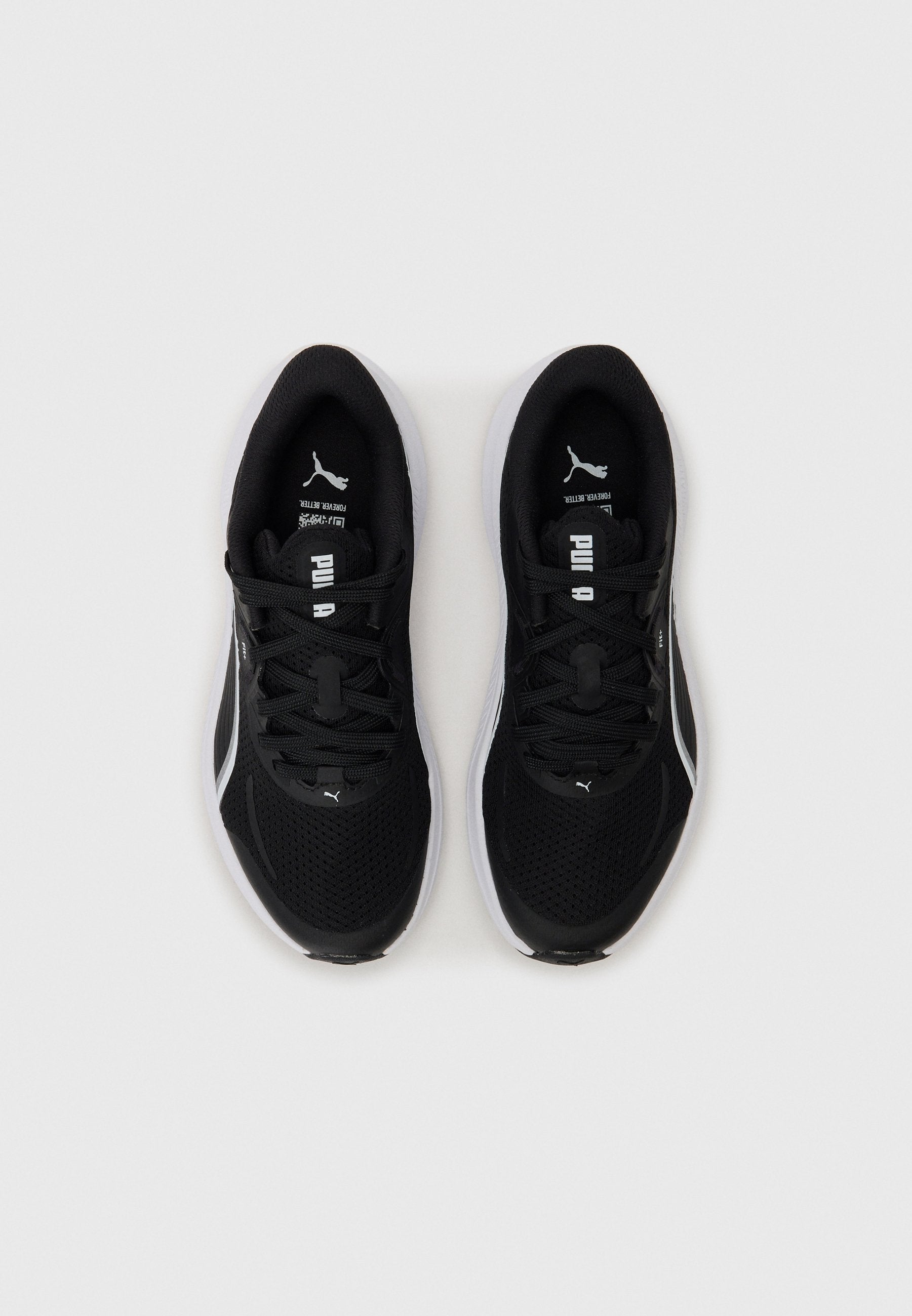 SKYROCKET LITE 2 JR UNISEX - Road running shoes - black/white/silver-coloured