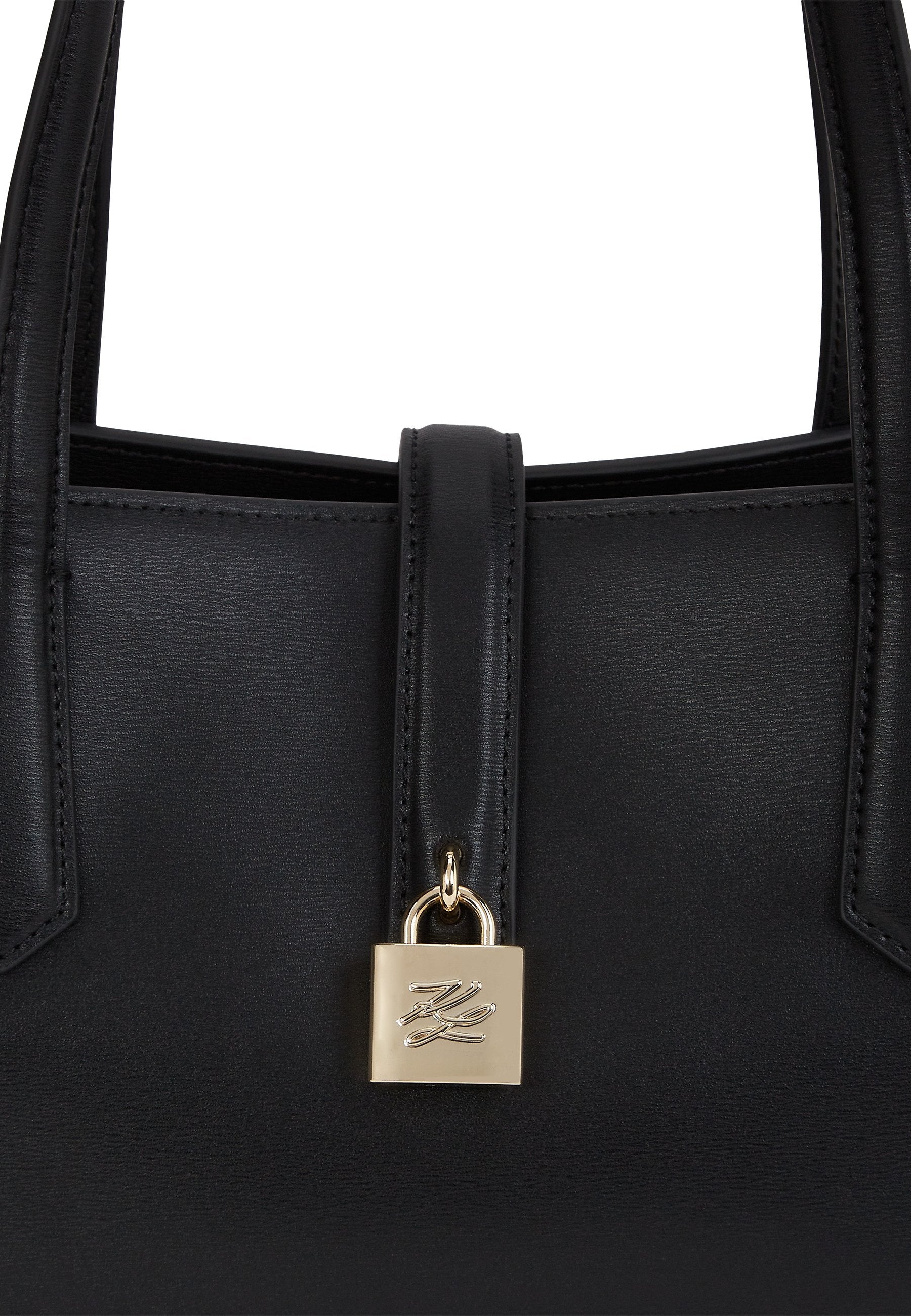 AUTOGRAPH PADLOCK - Handbag - black/gold