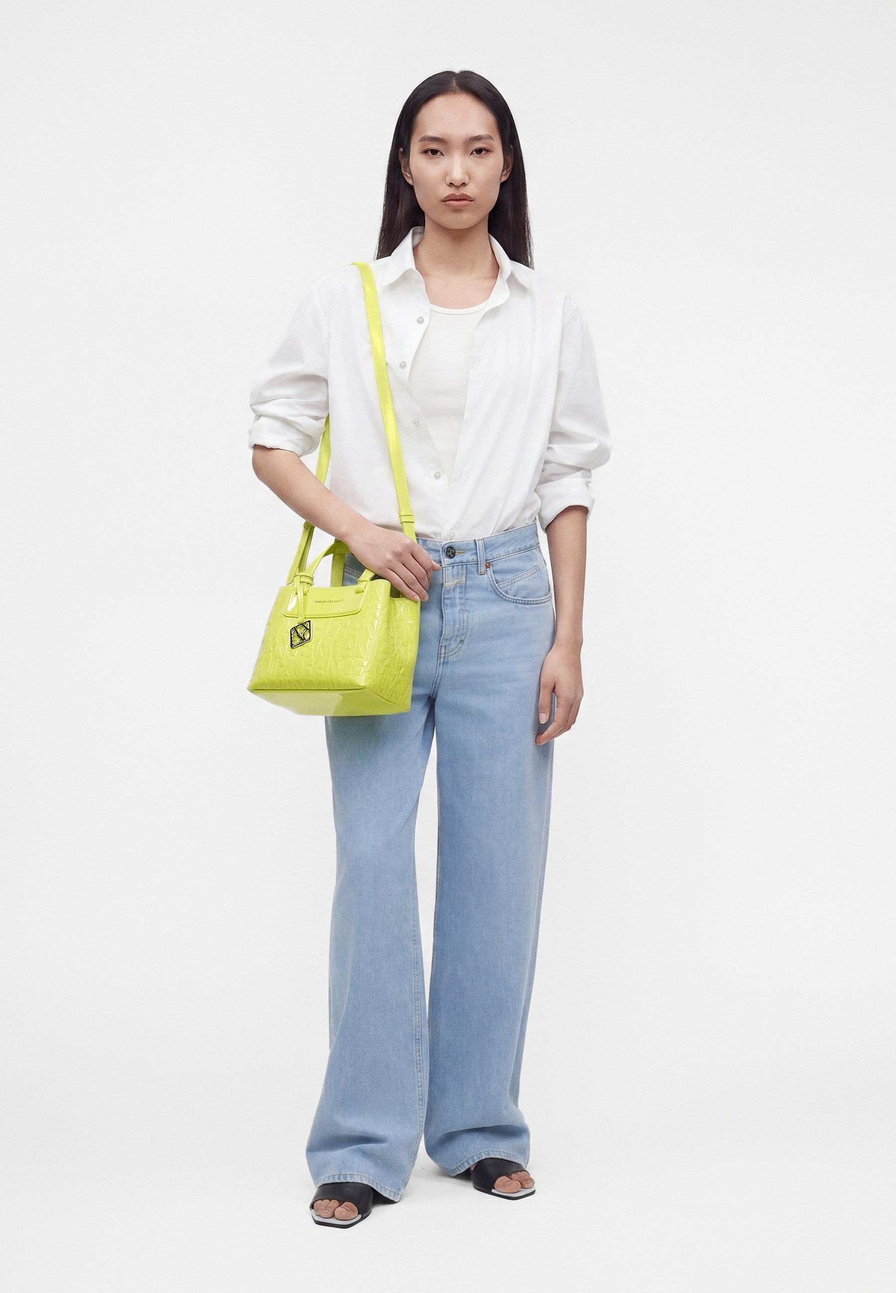 SHOPPING BAG - Handbag - neon yellow