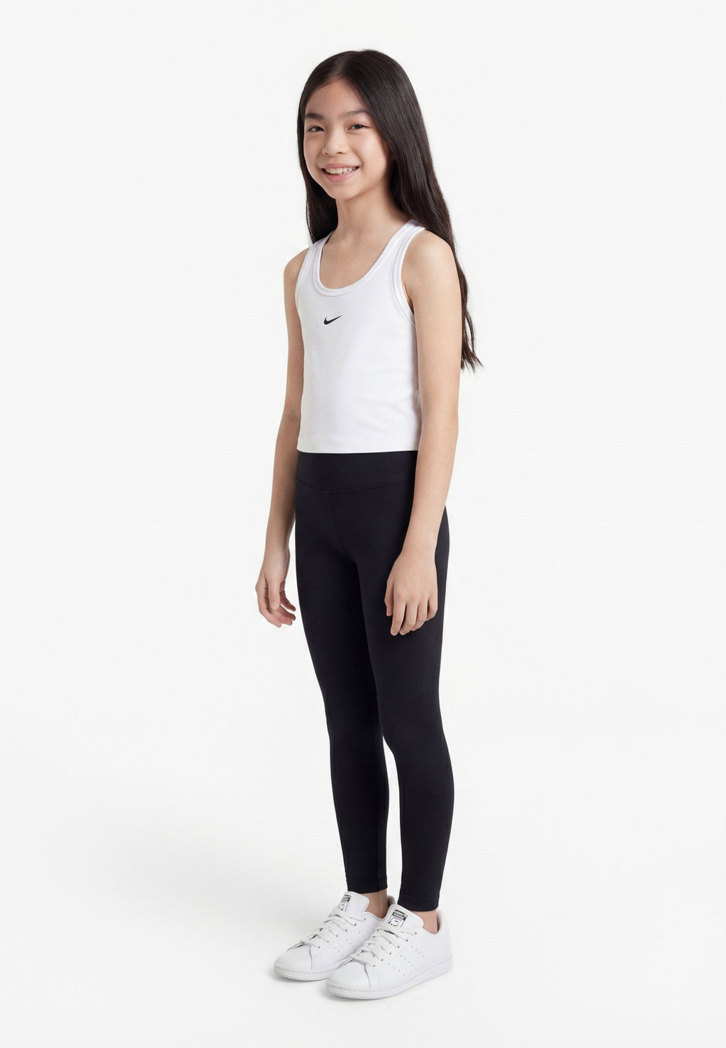 TEK TANK UNISEX - Üst - beyaz/siyah
