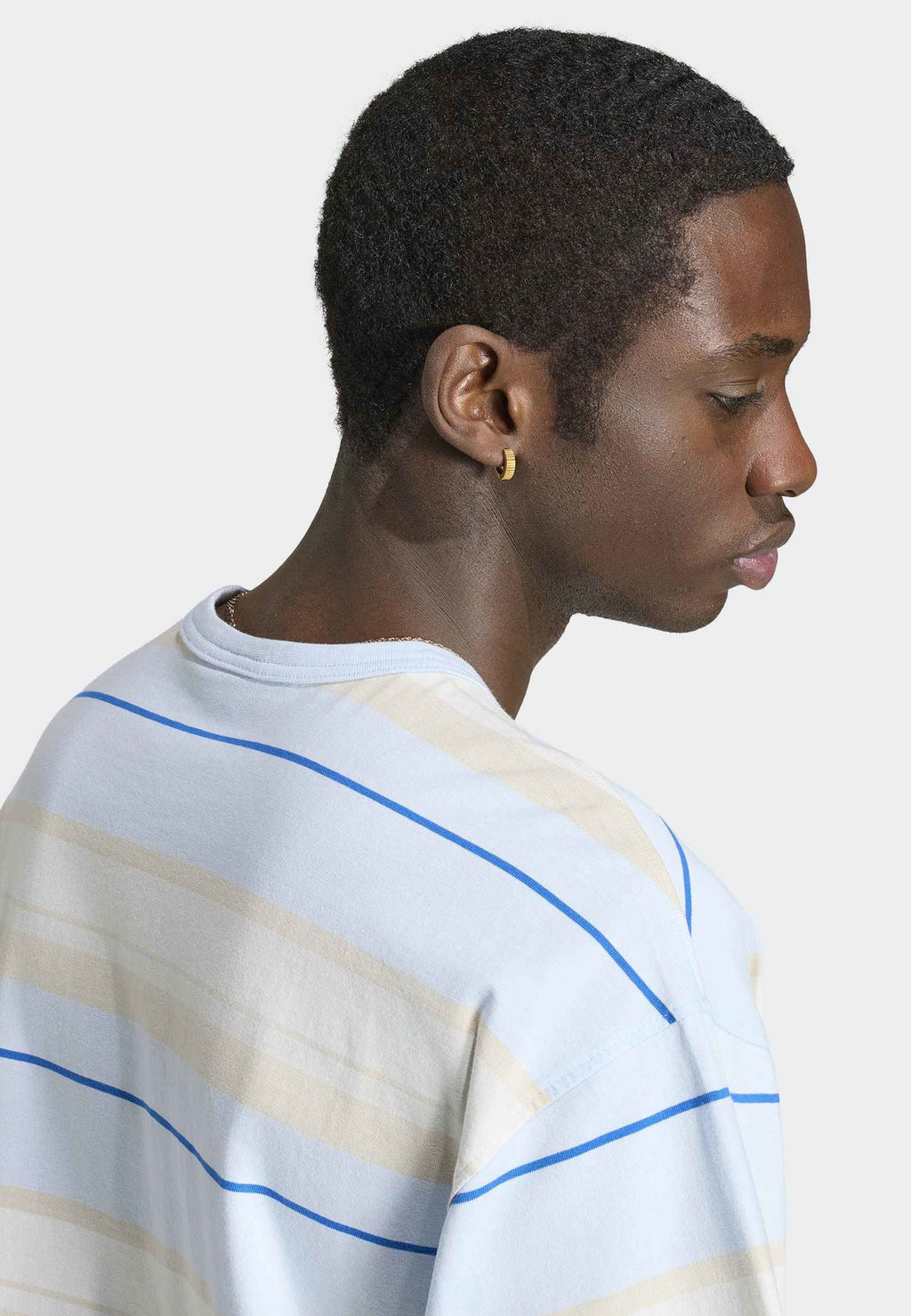 STRIPE TEE UNISEX - Print T-shirt - crystal sky