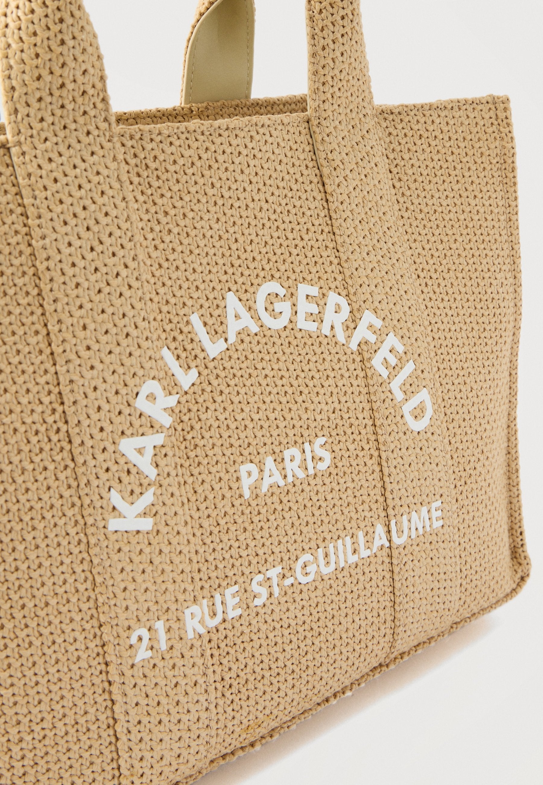 SQUARE TOTE - Handbag - natural