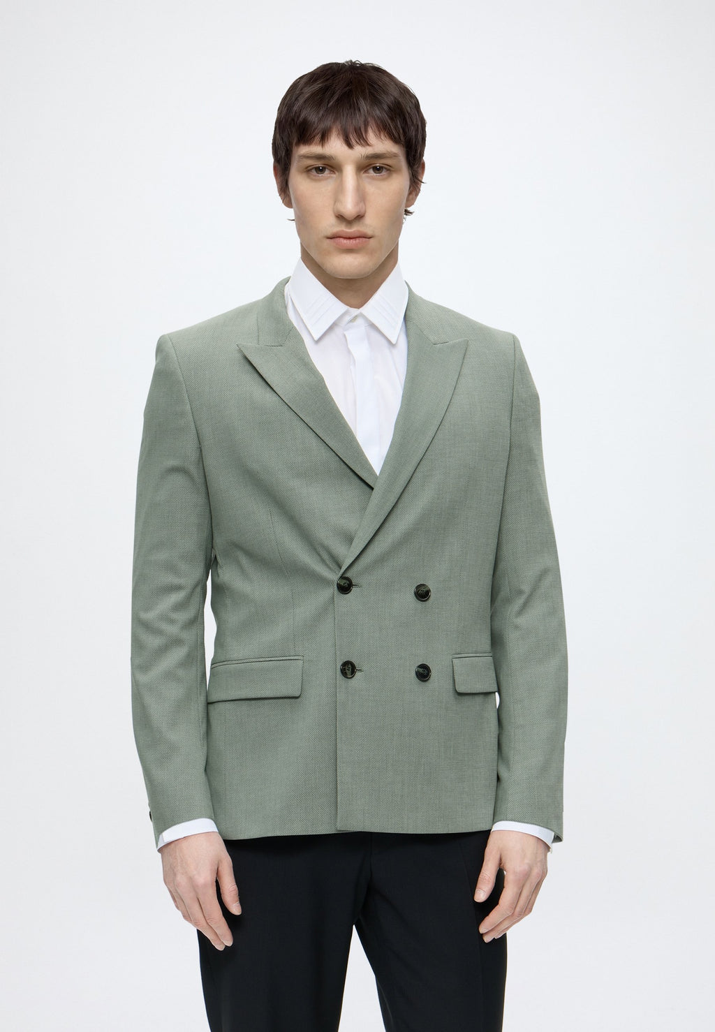 HENRY - Blazer jacket - open green