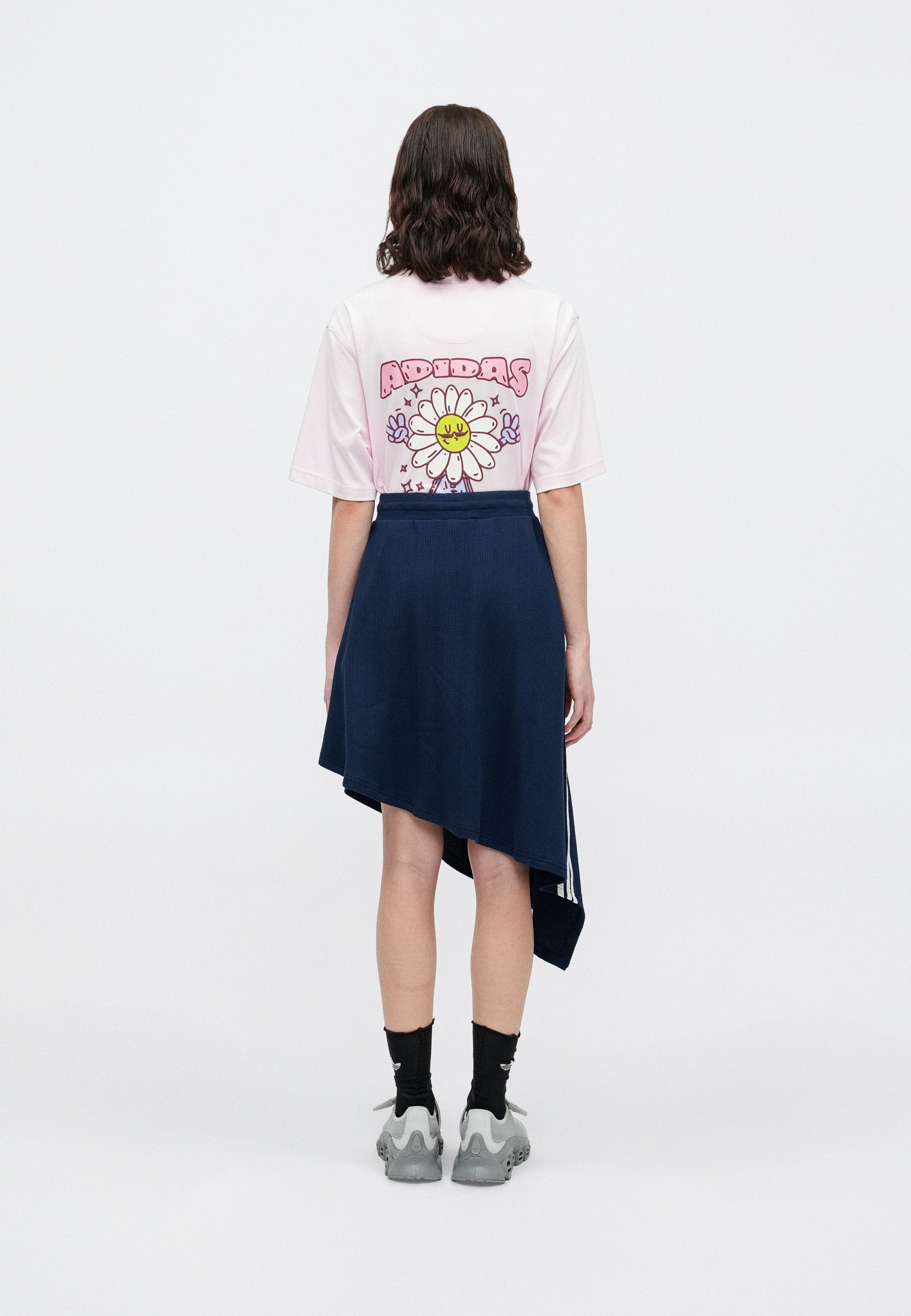 ASYMETRIC SKIRT - A-line skirt - night indigo