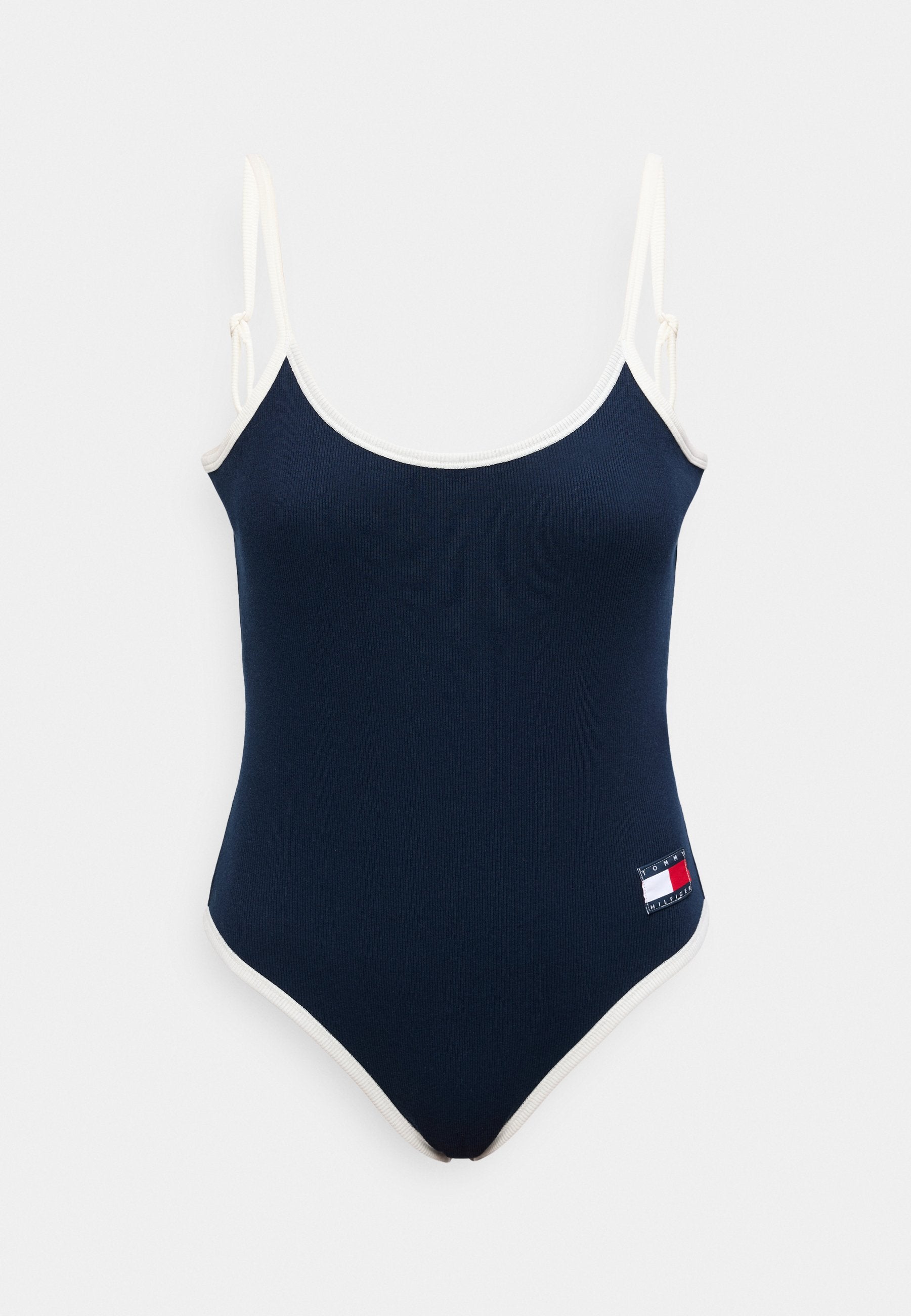 HERITAGE LOGO RIBBED SCOOP BACK BODYSUIT - Body - dark night navy