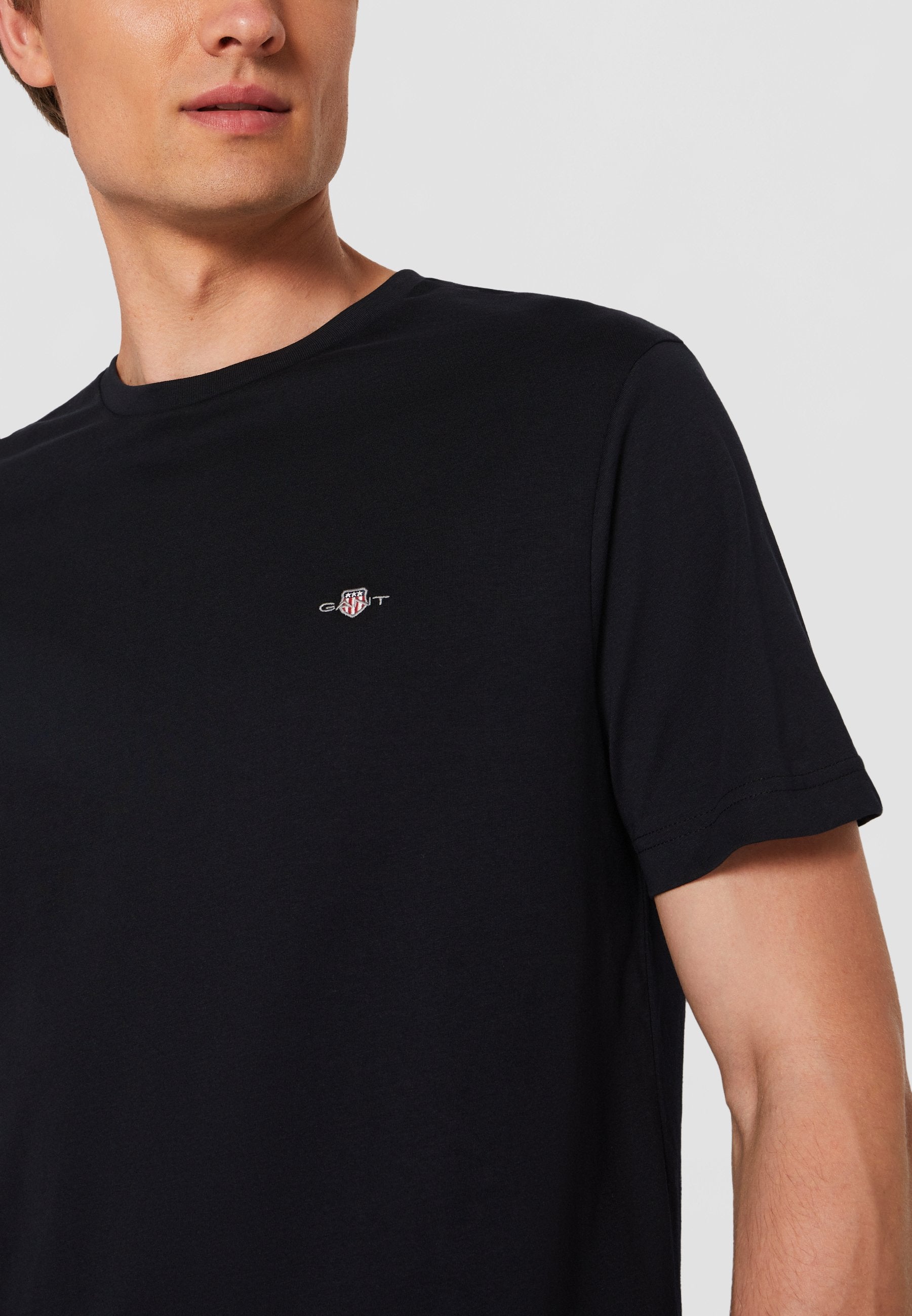 REG SHIELD SS T-SHIRT - Basic T-shirt - black