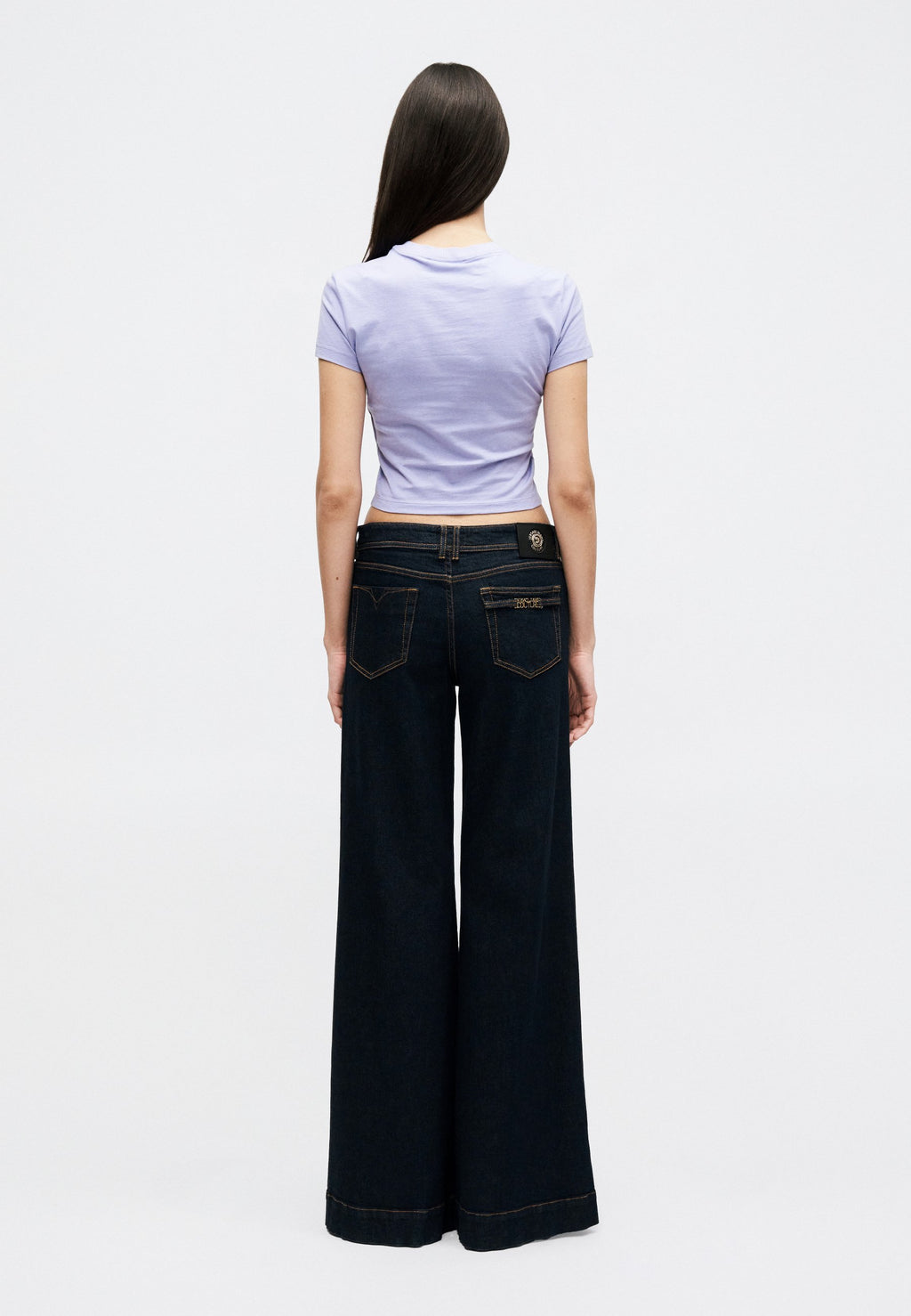 CROP MERMAID - Print T-shirt - lilac