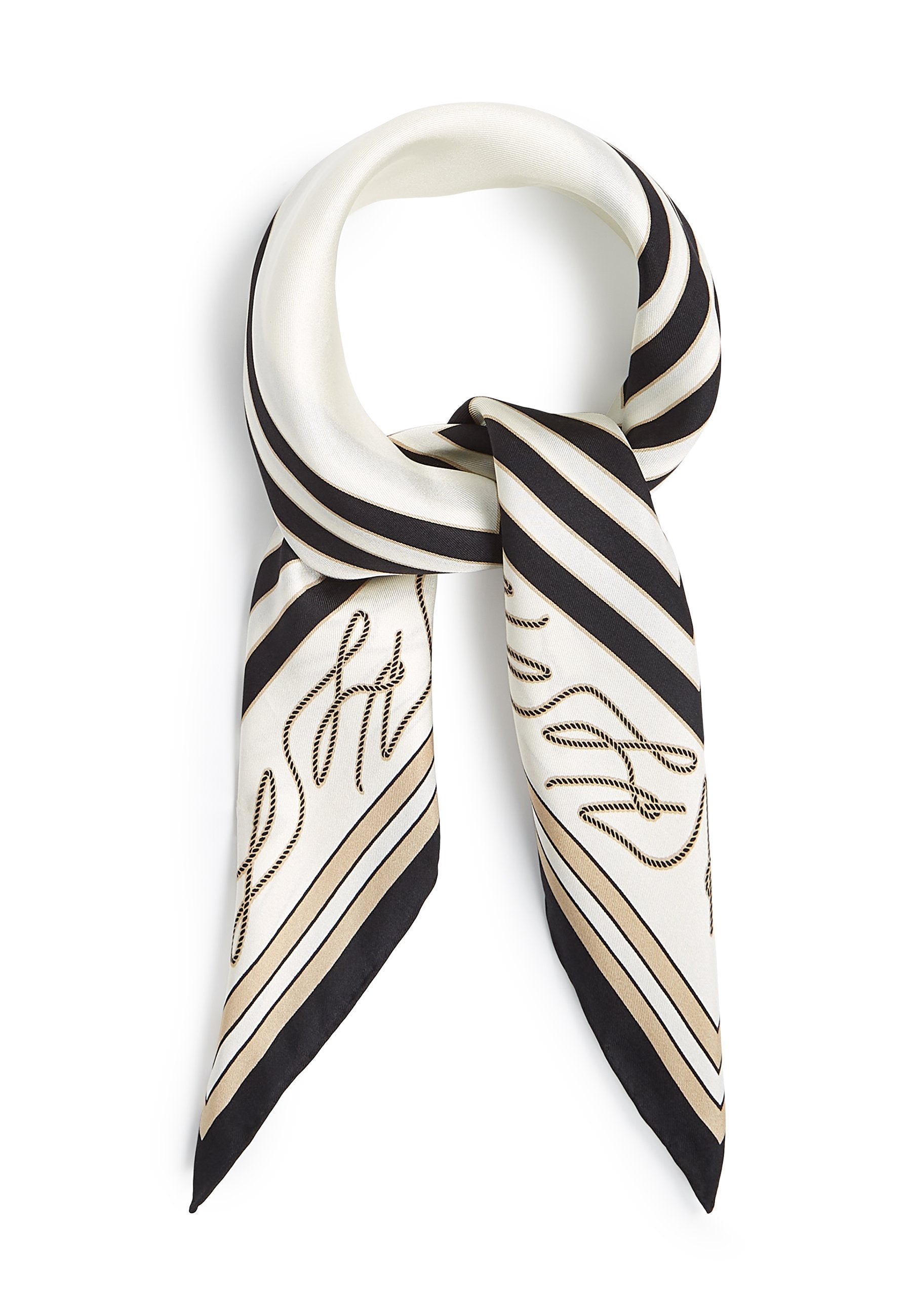 AUTOGRAPH - Foulard - cannoli cream/black