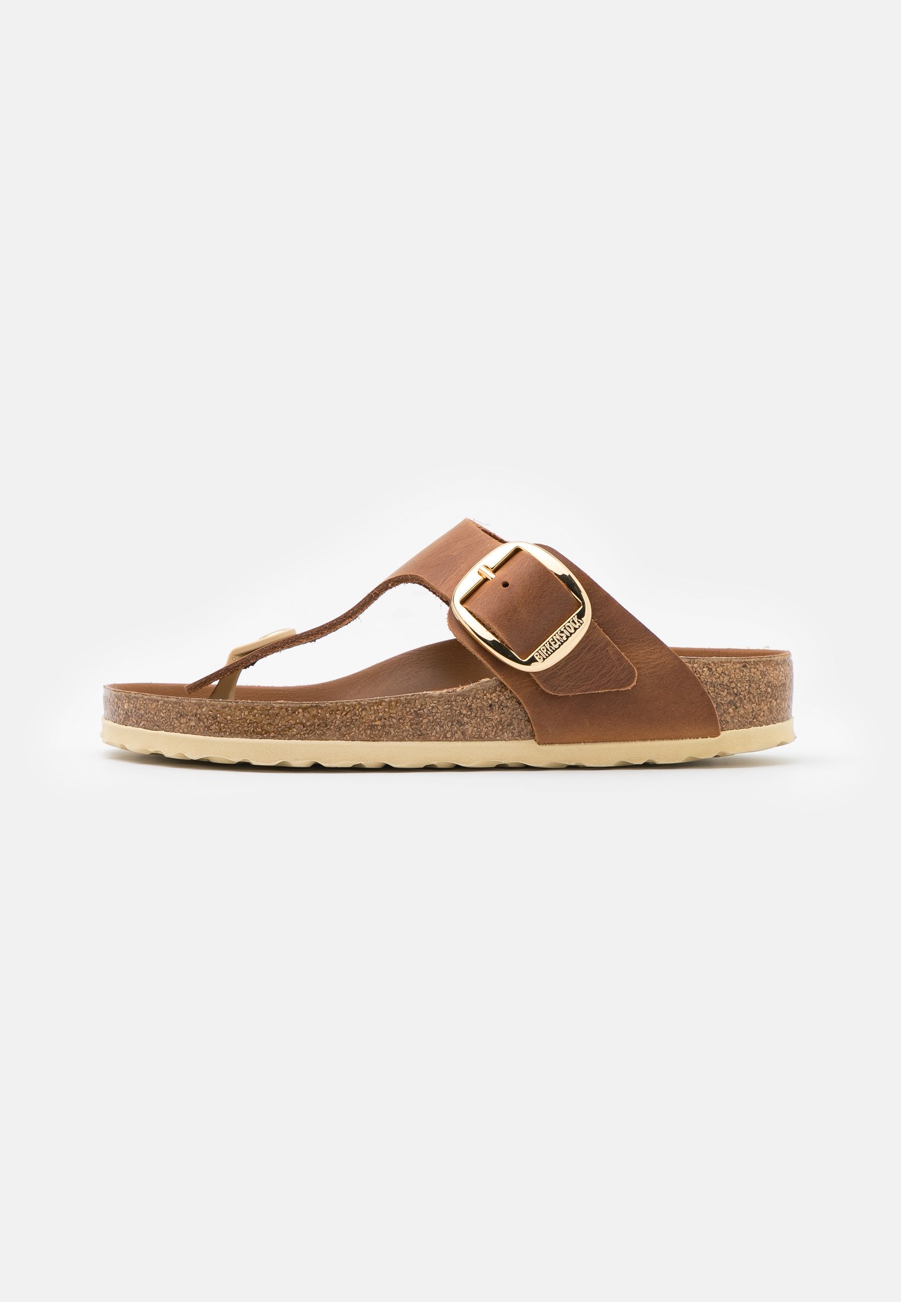 GIZEH BIG BUCKLE LEOI HEX REGULAR - Sandals - cognac