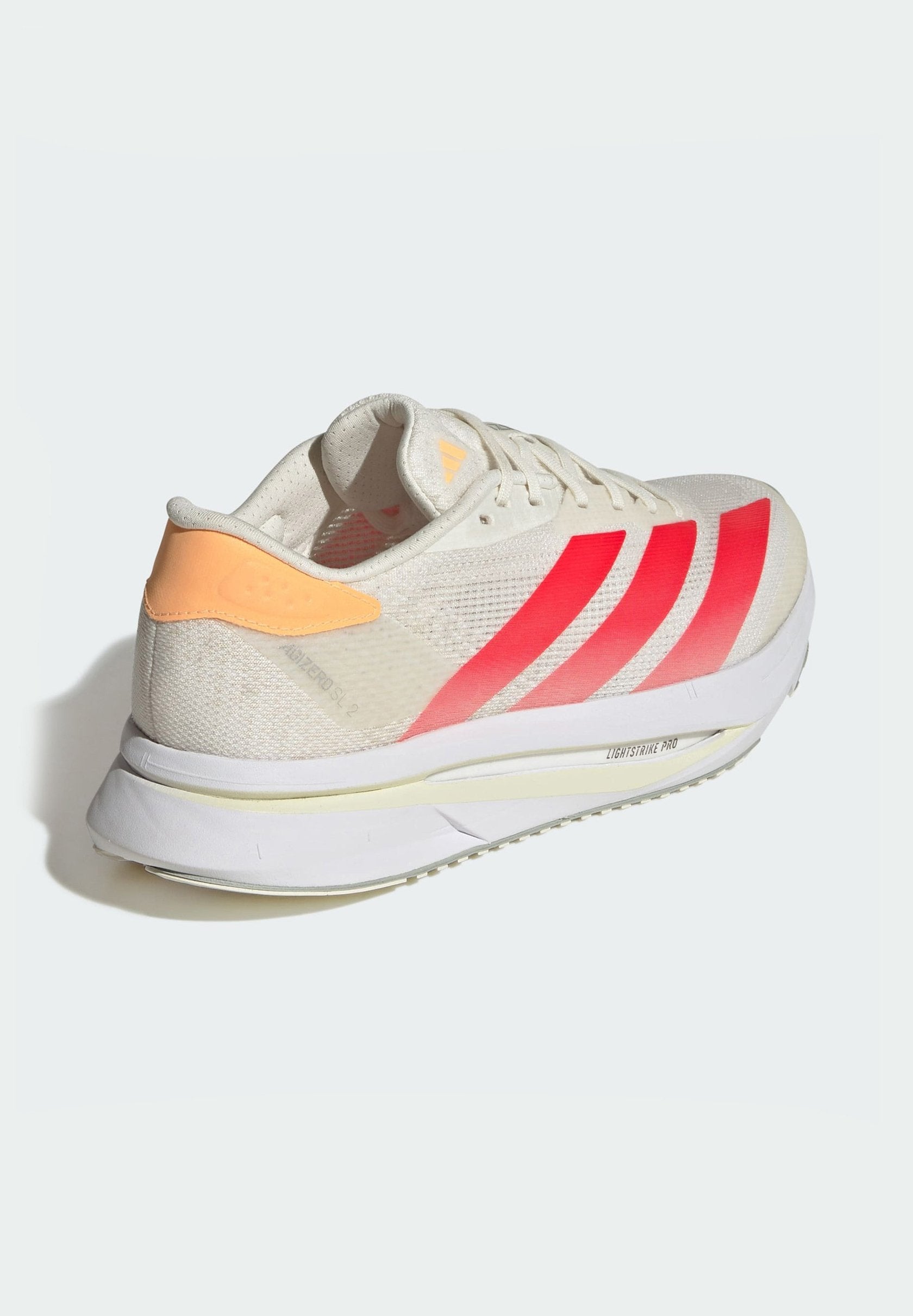 ADIZERO SL2 - Road running shoes - off white/lucid red/acid orange