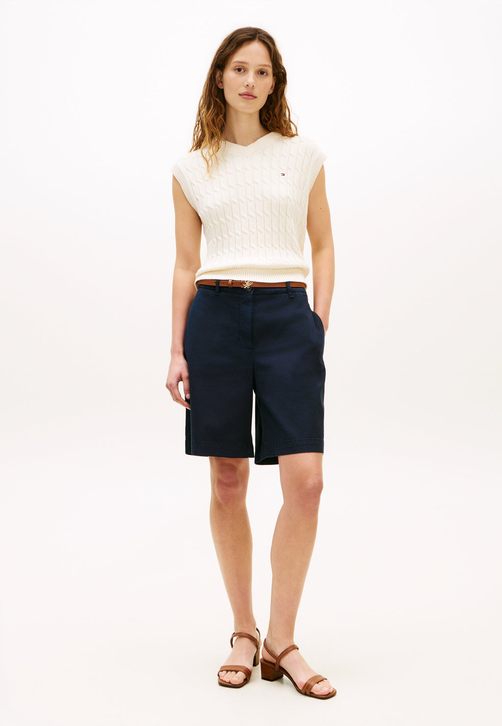 WASHED REGULAR CHINO SHORTS - Shorts - dark night navy