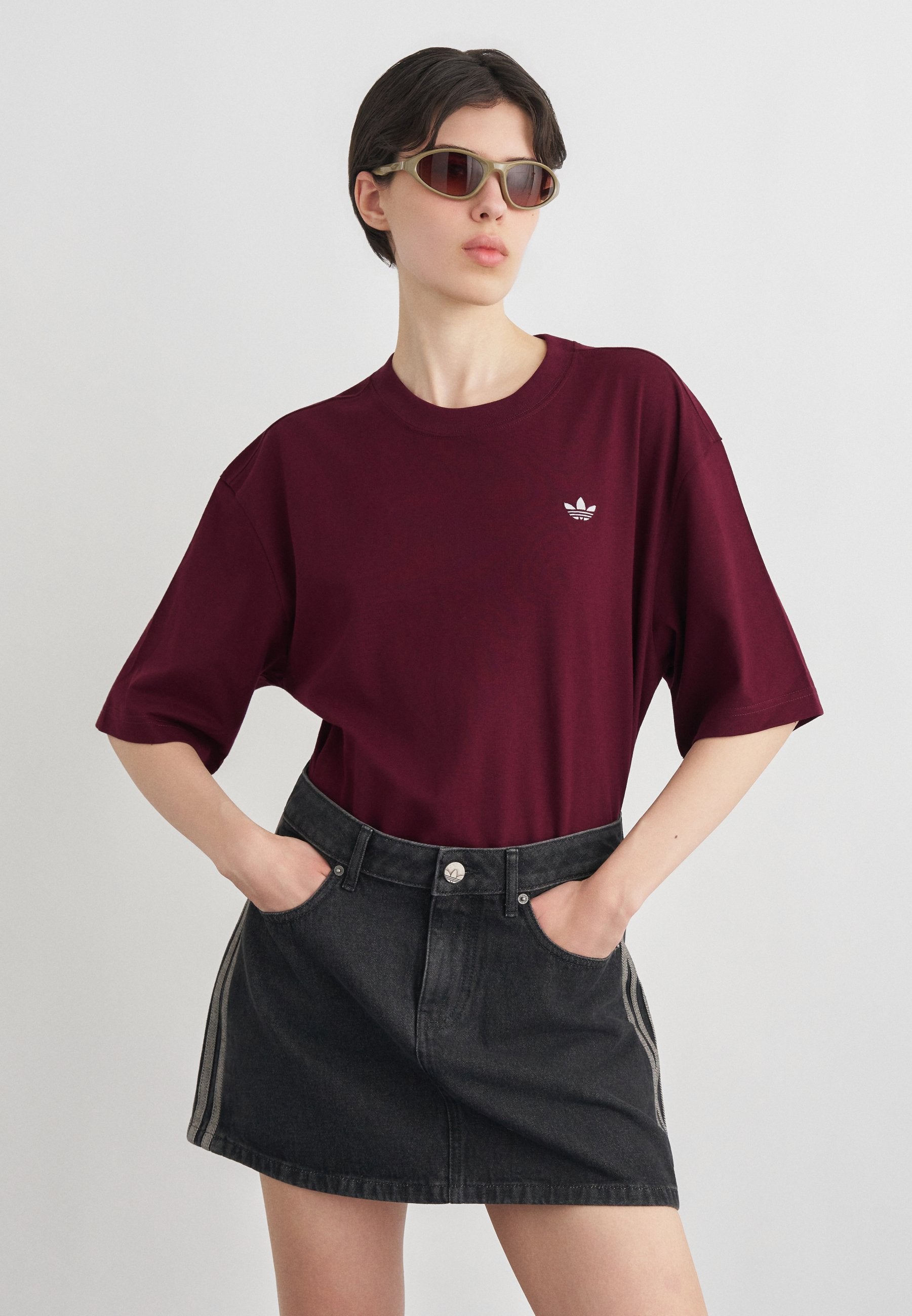ESS TEE OS - Basic T-shirt - maroon