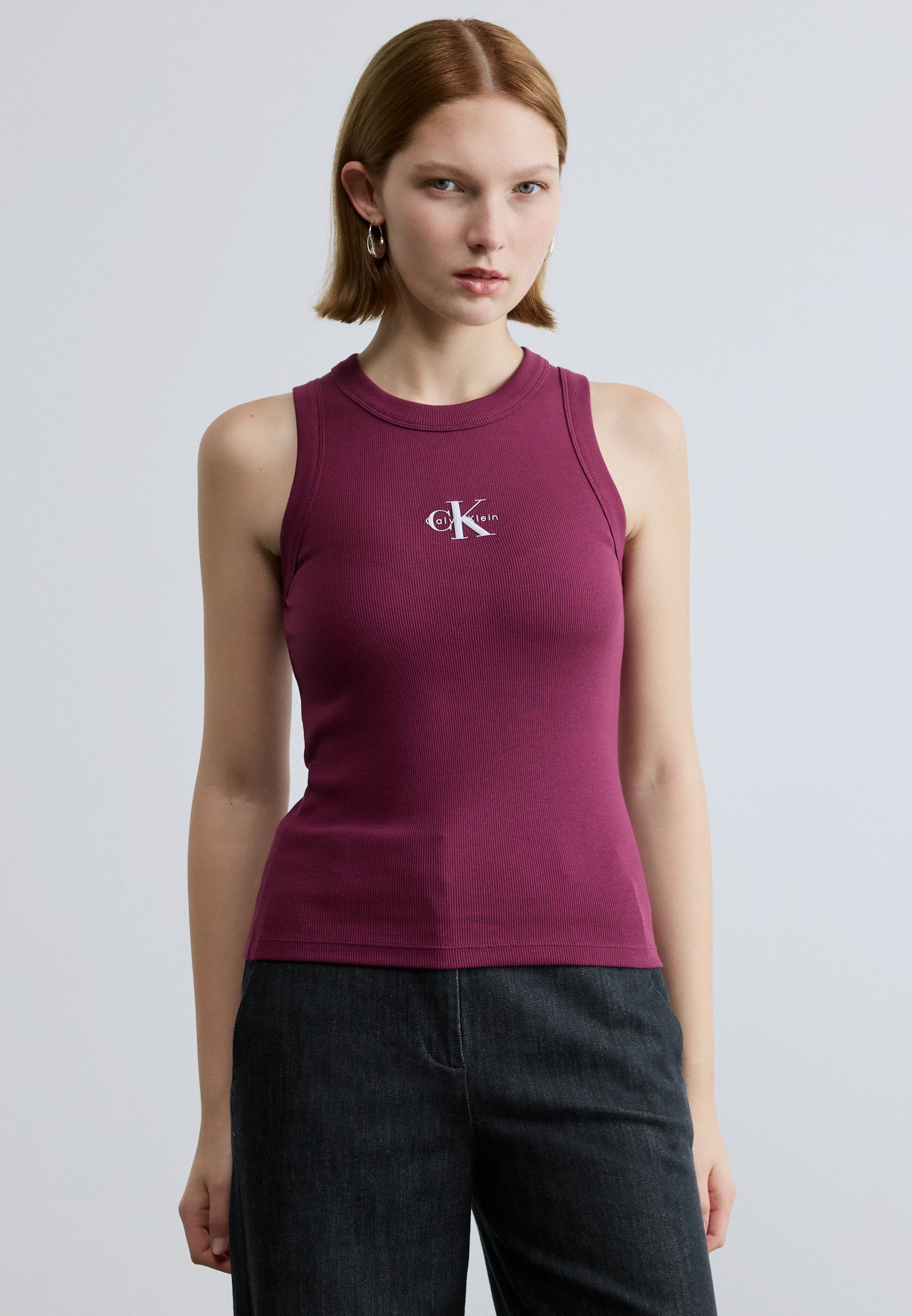 MONOGRAM TANK - Top - hot berry