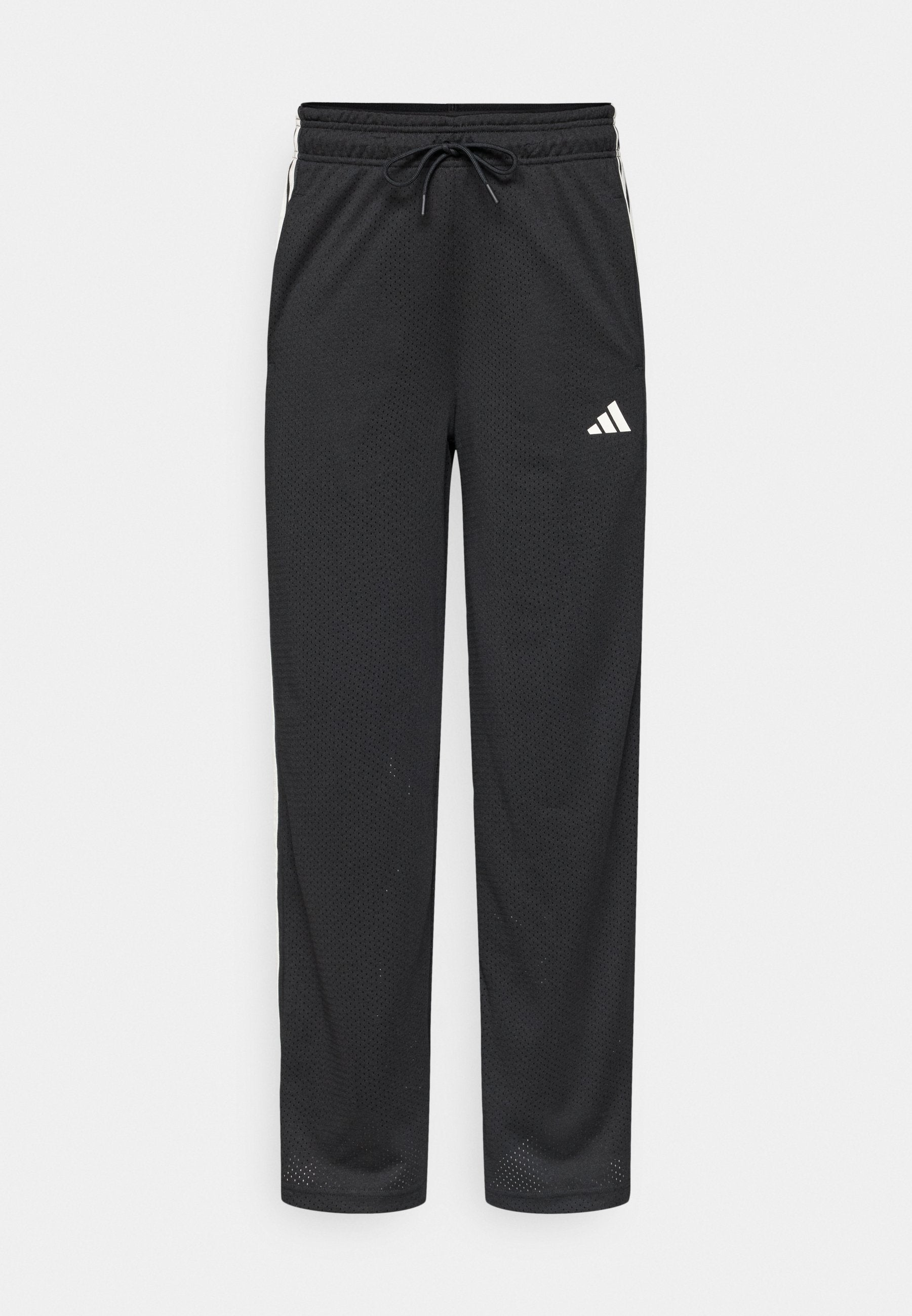 STADIUM MESH - Tracksuit bottoms - black/off white/crystal linen