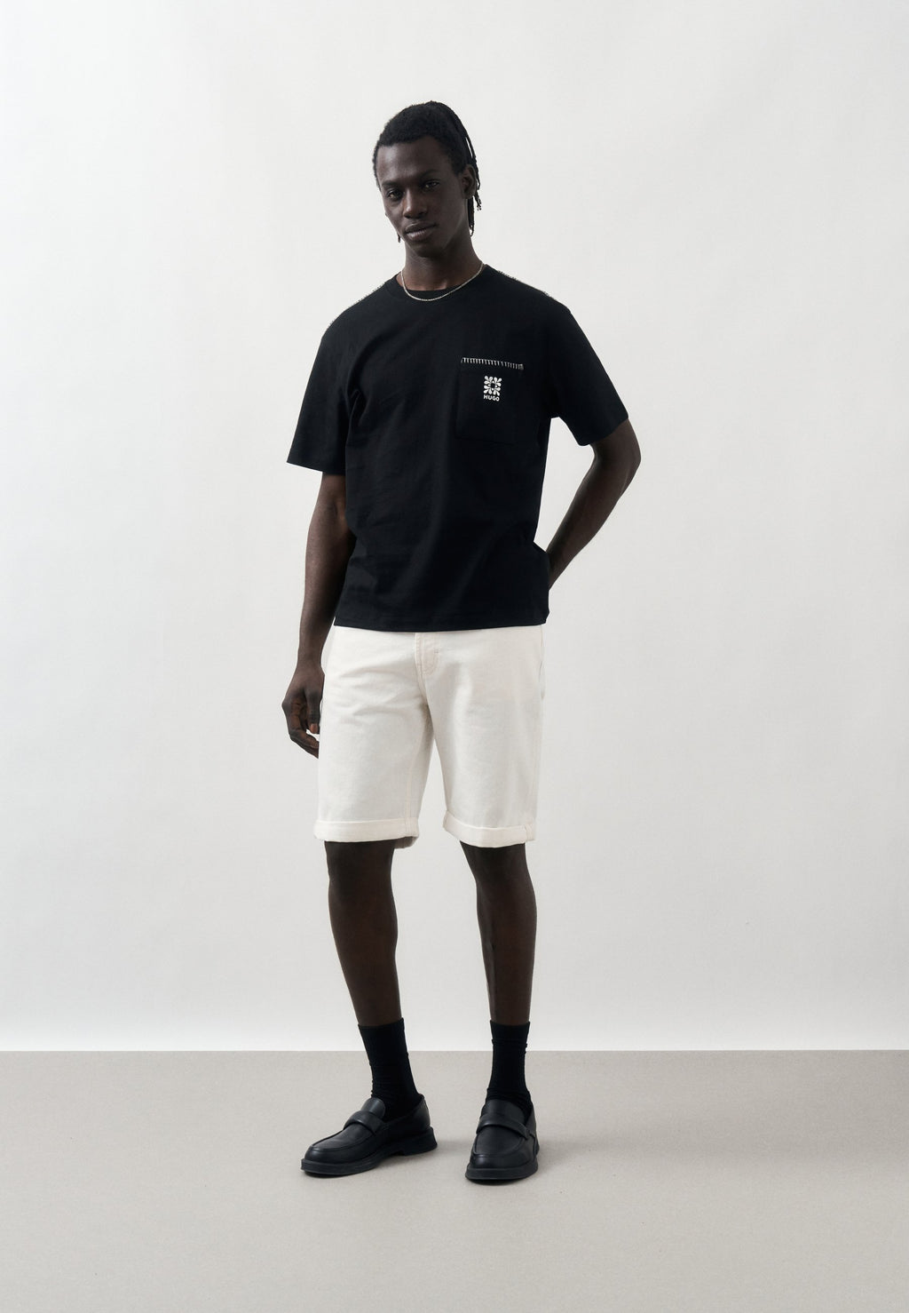 DARRO - Print T-shirt - black