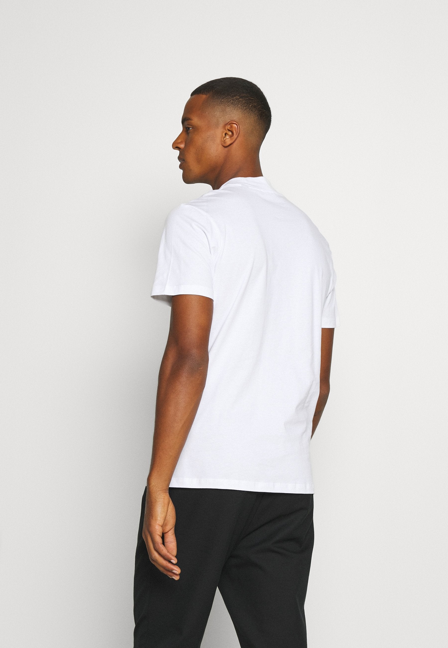 JPRBLA BASIC TEE TURTLE 2 PACK  - Basic T-shirt - white/black