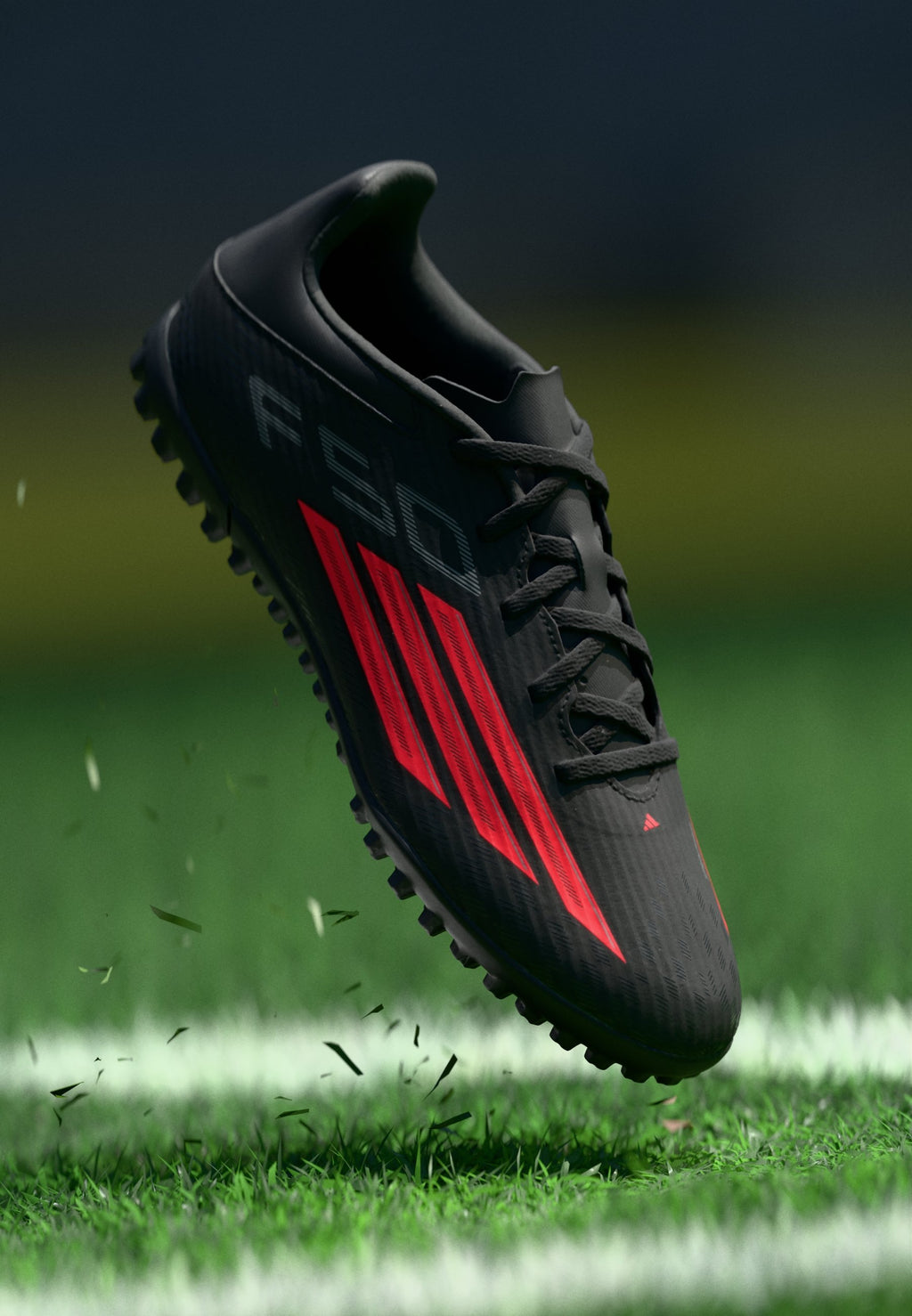 F50 CLUB TURF UNISEX - Halı Saha Kramponu - siyah/kırmızı