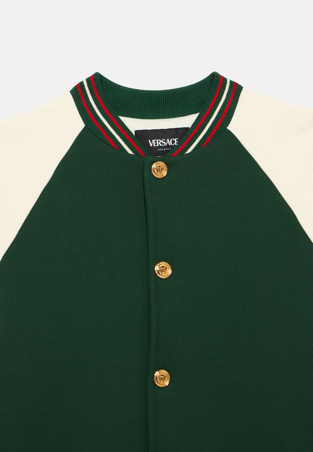 MEDUSA LOGO UNISEX - Bomber Jacket - green bottle/ivory/gold-coloured/multi-coloured