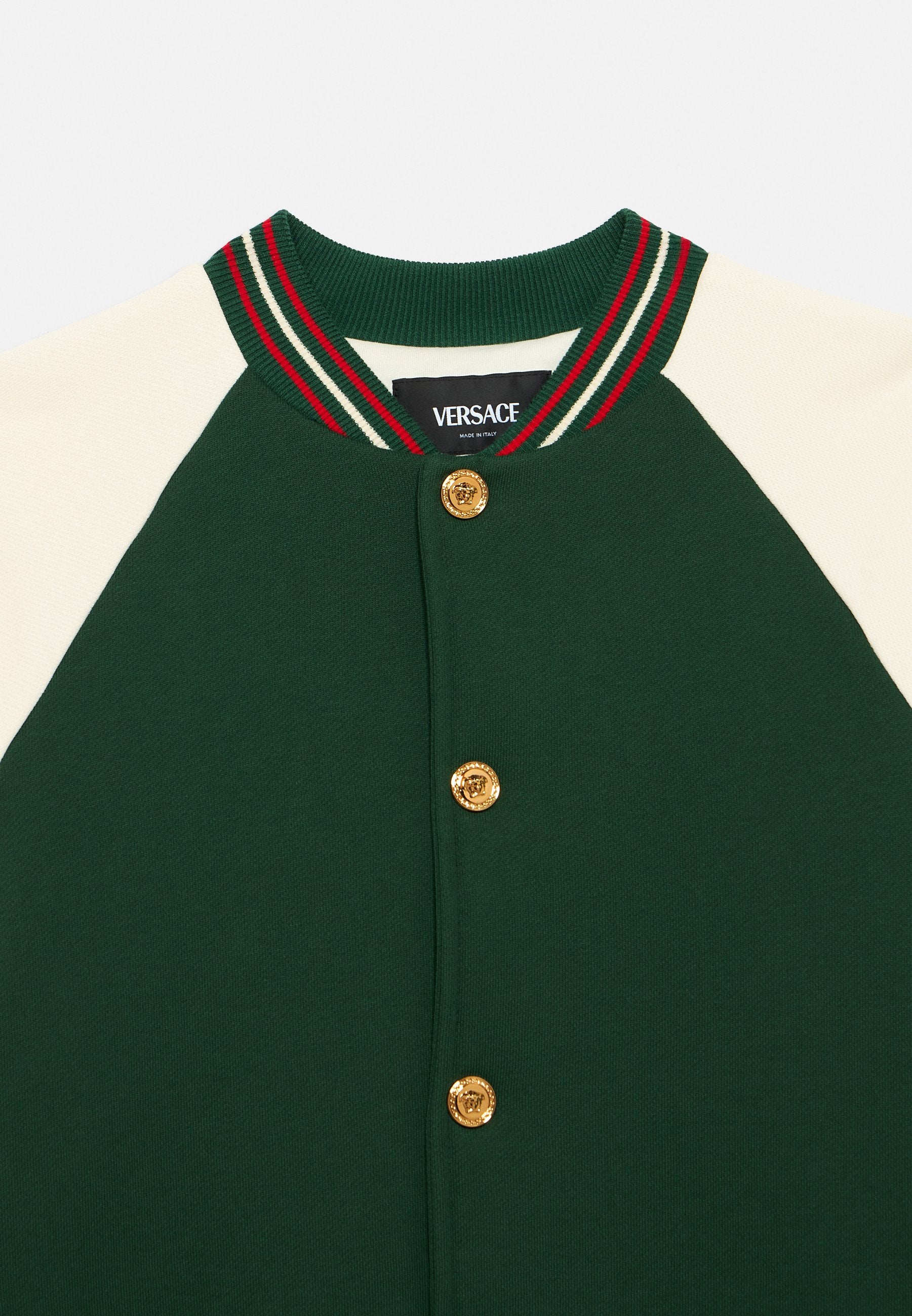 MEDUSA LOGO UNISEX - Bomber Jacket - green bottle/ivory/gold-coloured/multi-coloured