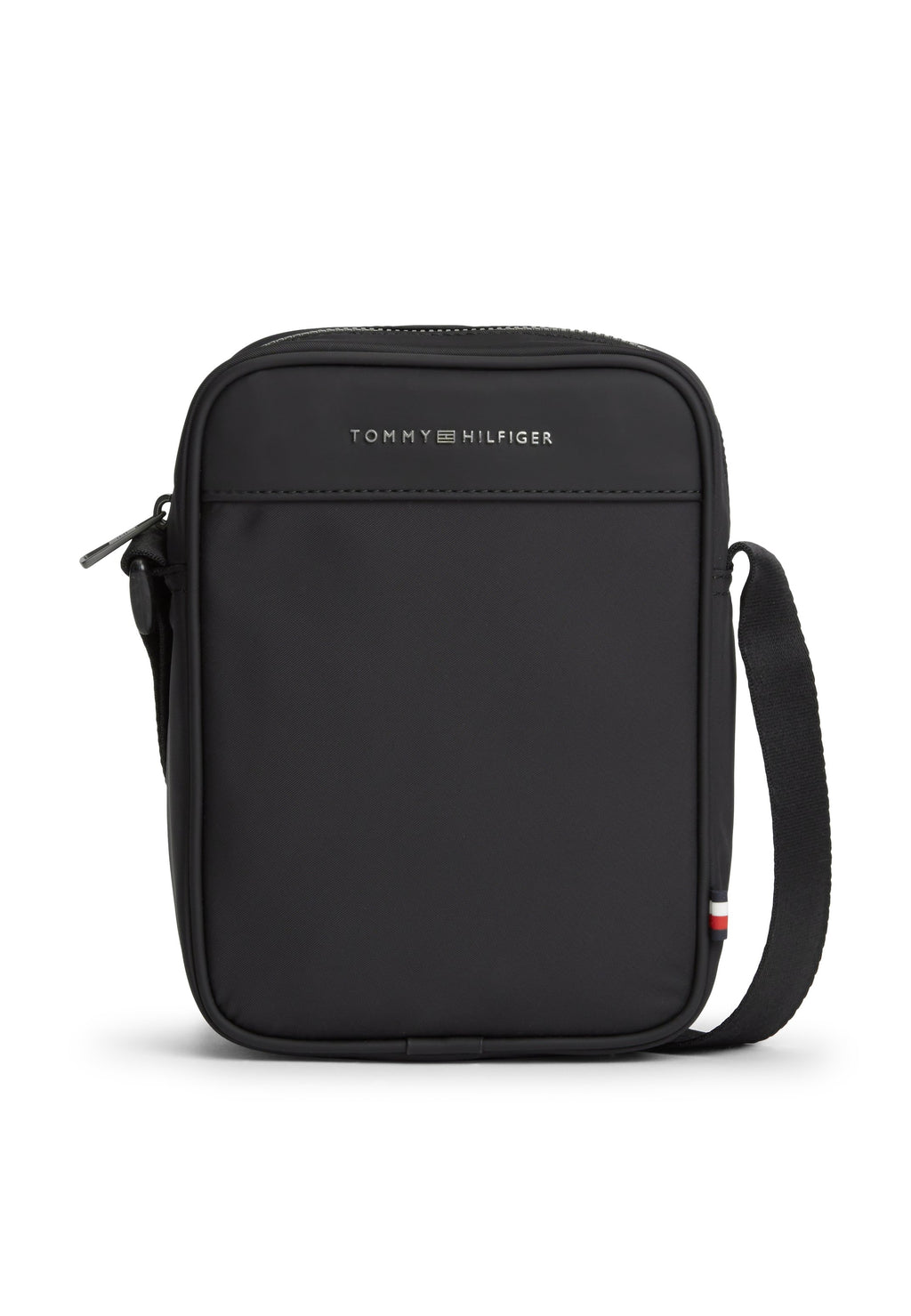 SAC REPORTER À BANDOUILIÈRE AVEC LOGO EN MÉTAL - Sac à bandoulière - noir