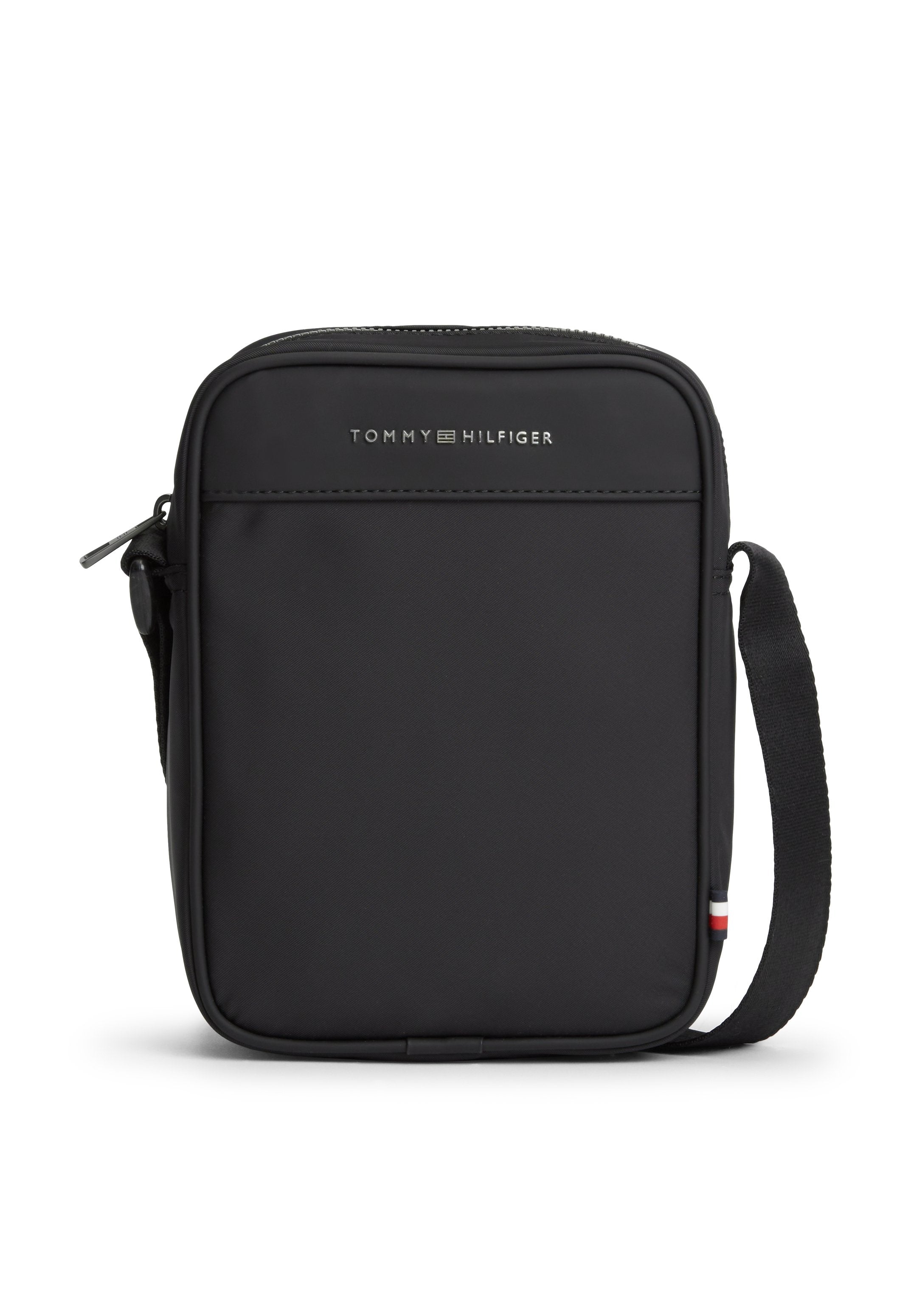 METAL LOGO CROSSBODY REPORTER BAG - Cross body bag - black