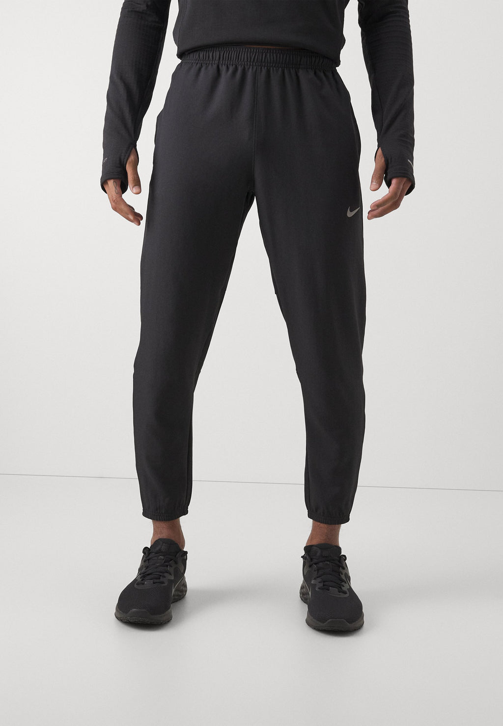 M NK DF CHALLENGR WVN PANT - Tracksuit bottoms - black/silver