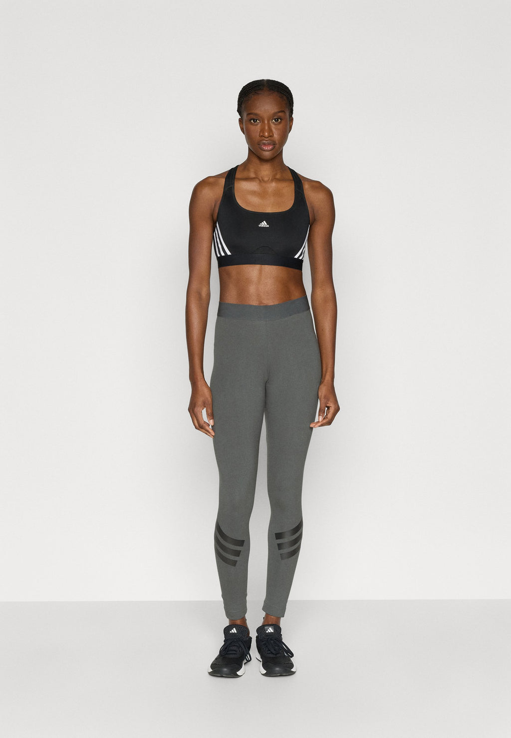 FUTURE ICONS THREE STRIPES LEGGING - Leggings - grey six