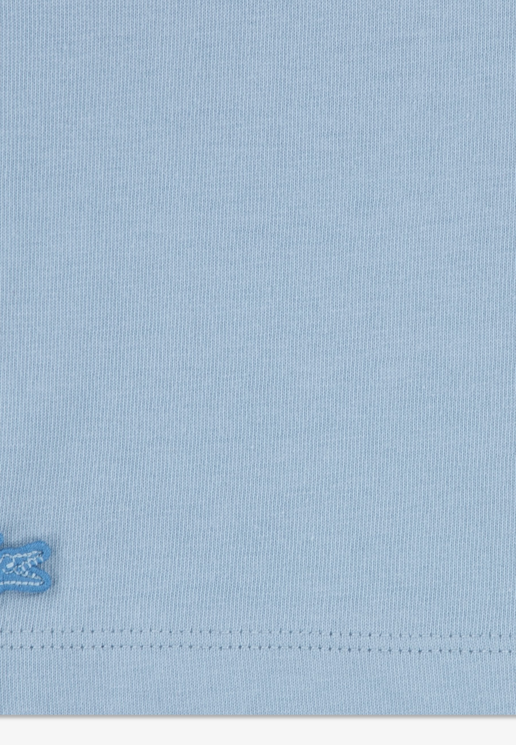 APPLIQUE TEE - Print T-shirt - lacoste chambray