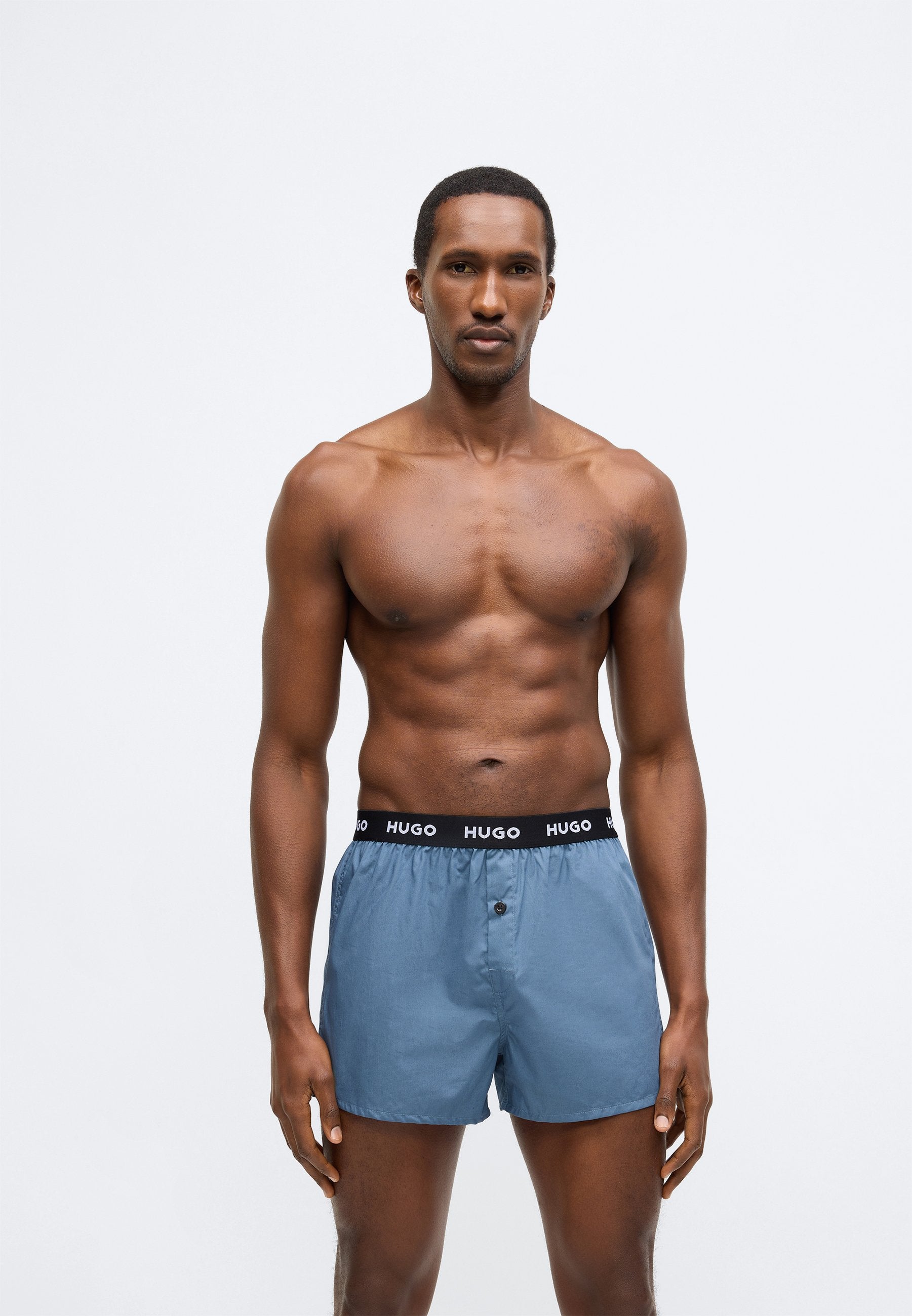 TRIPLET 3 PACK - Boxer shorts - black/light blue