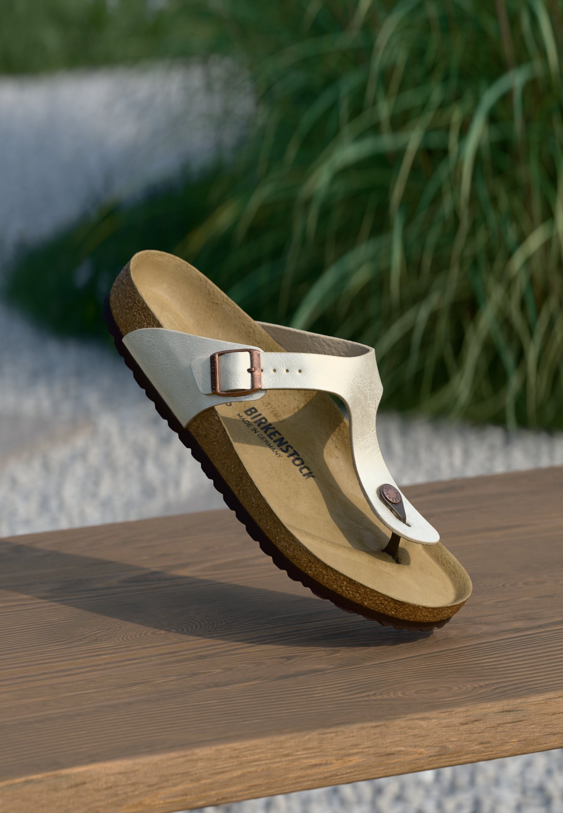 GIZEH BF GRACEFUL PEARL WHITEN - REGULAR - T-bar sandals - graceful white