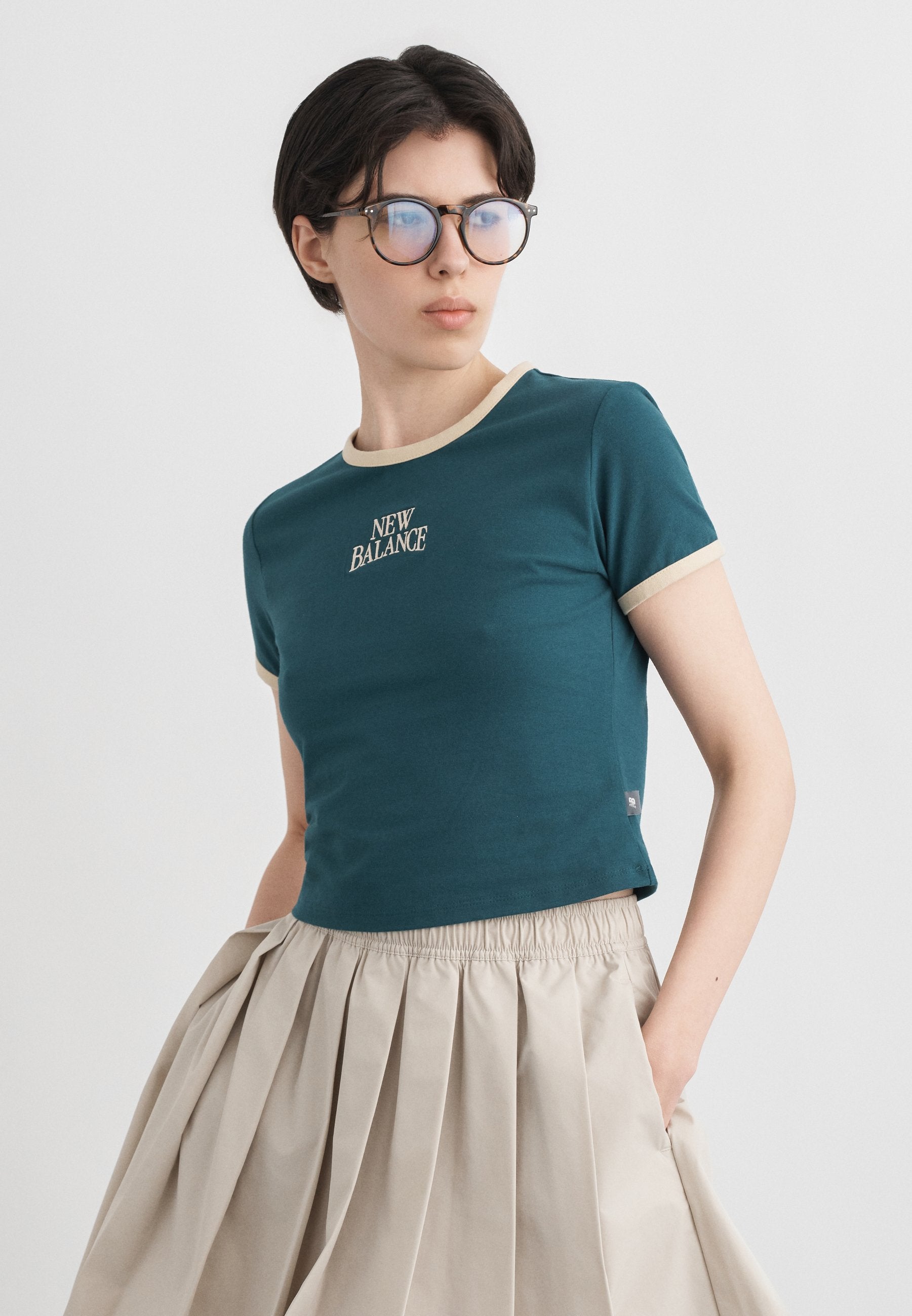 HERITAGE RINGER - Print T-shirt - medusa green
