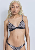 TRIANGLE ICON SWIM - Bikini top - black