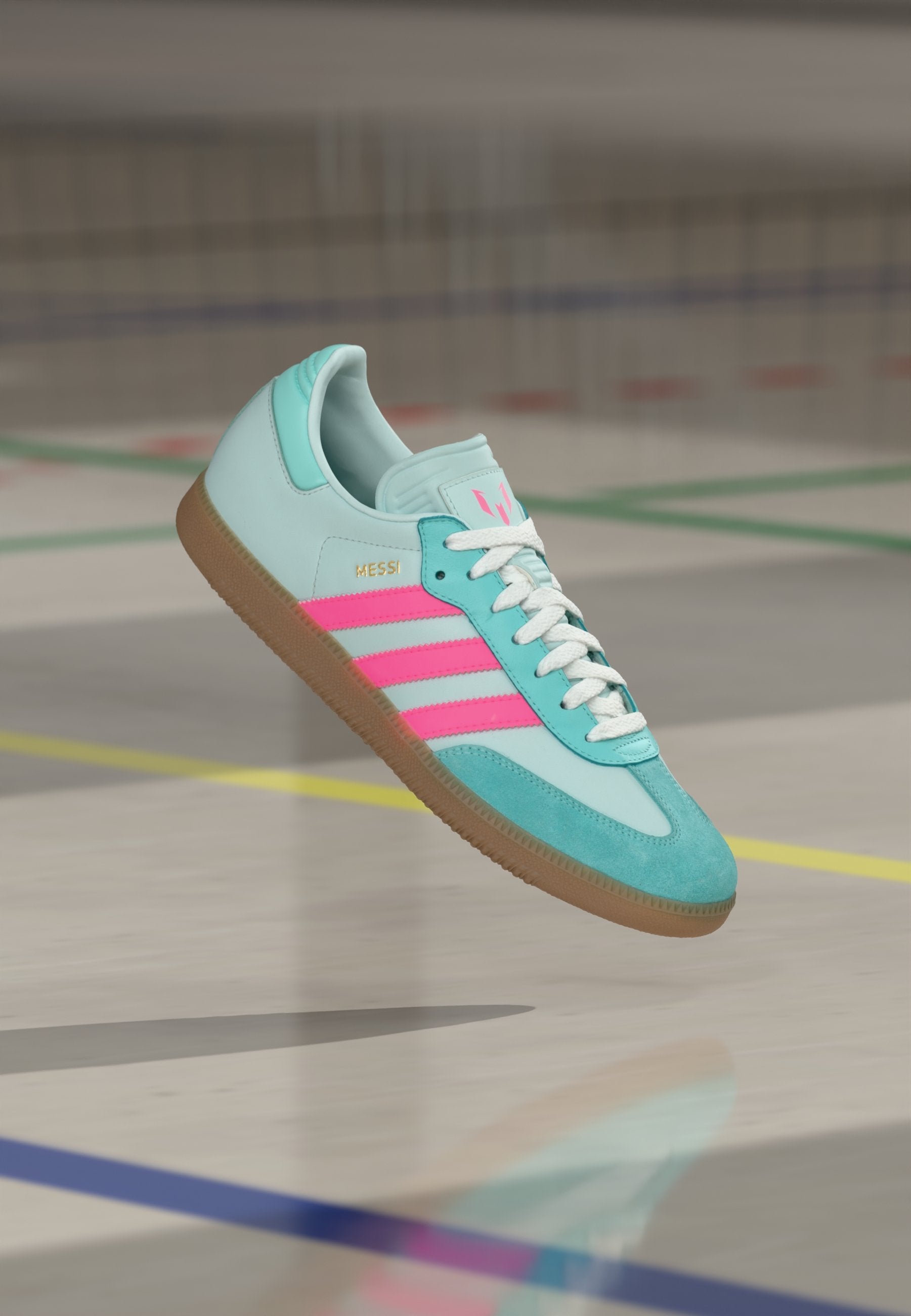 Indoor football boots - halo mint/lucid pink