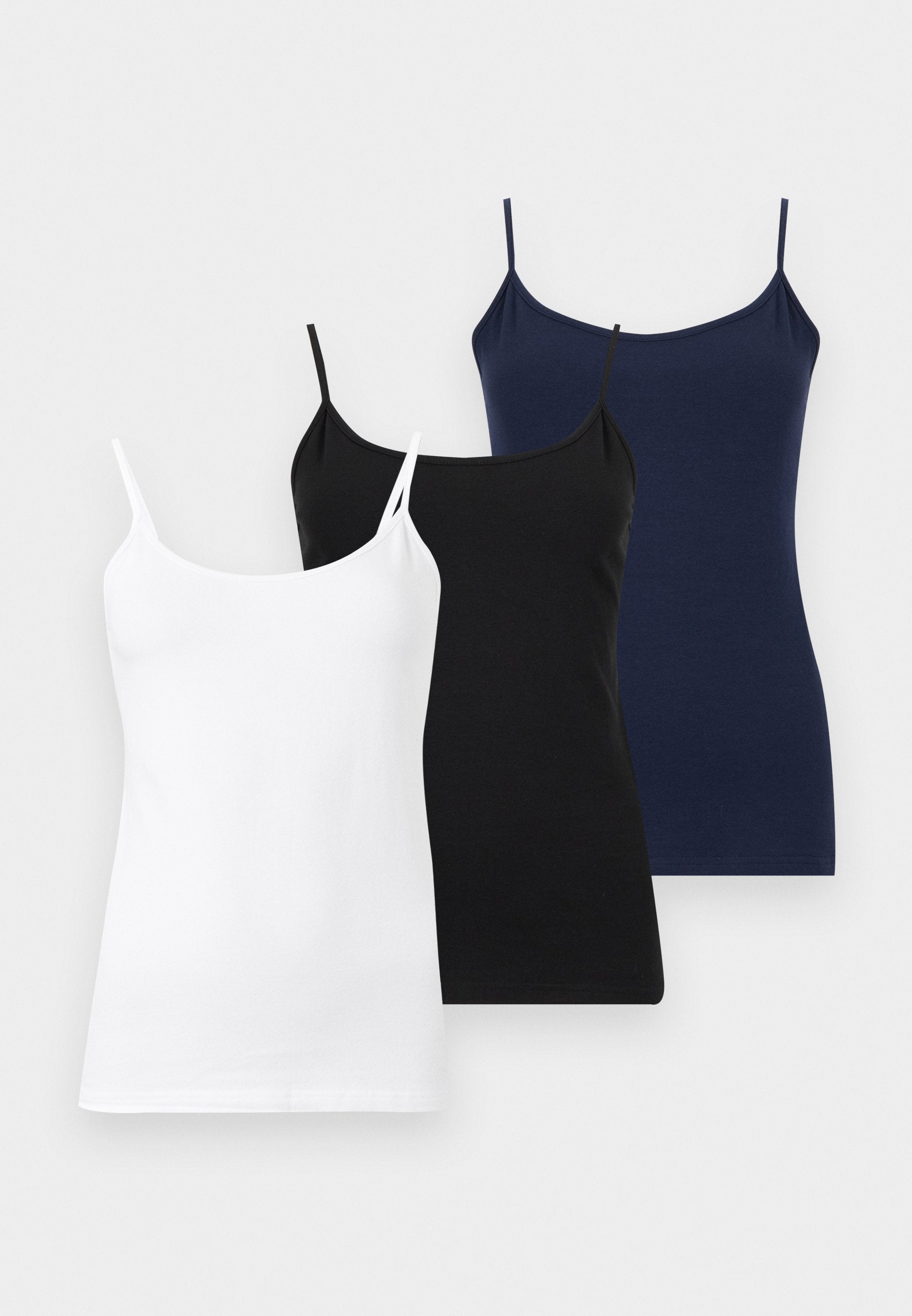FITTED CAMI 3 PACK - Top - navy/black/white