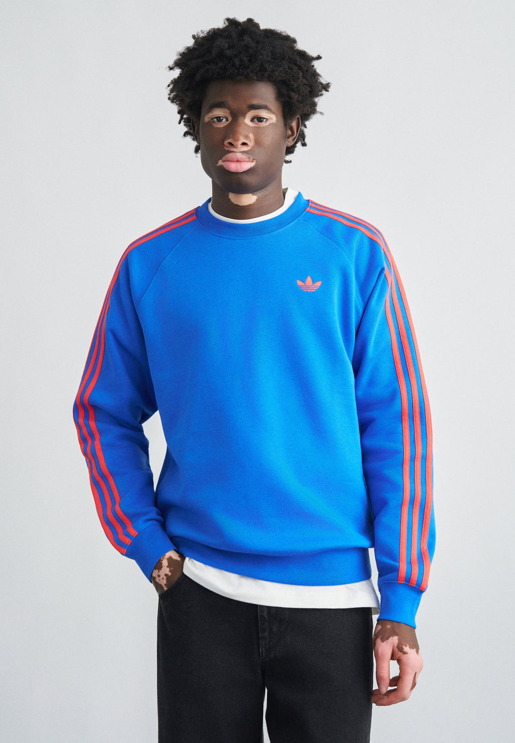 STRIPES CREW - Sweatshirt - blue