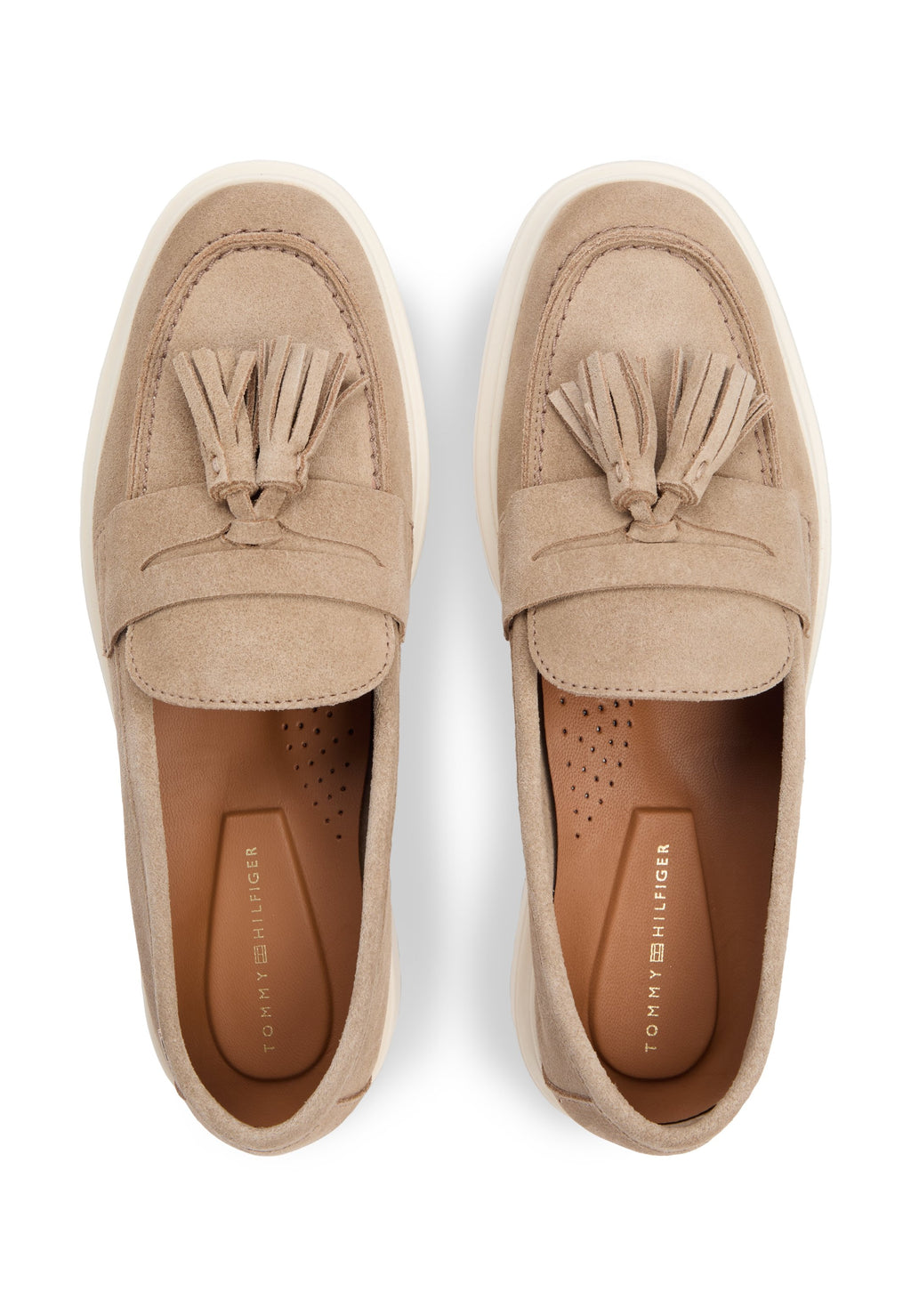 LIGHTWEIGHT SUEDE TASSEL LOAFERS - Slip-ons - sandalwood