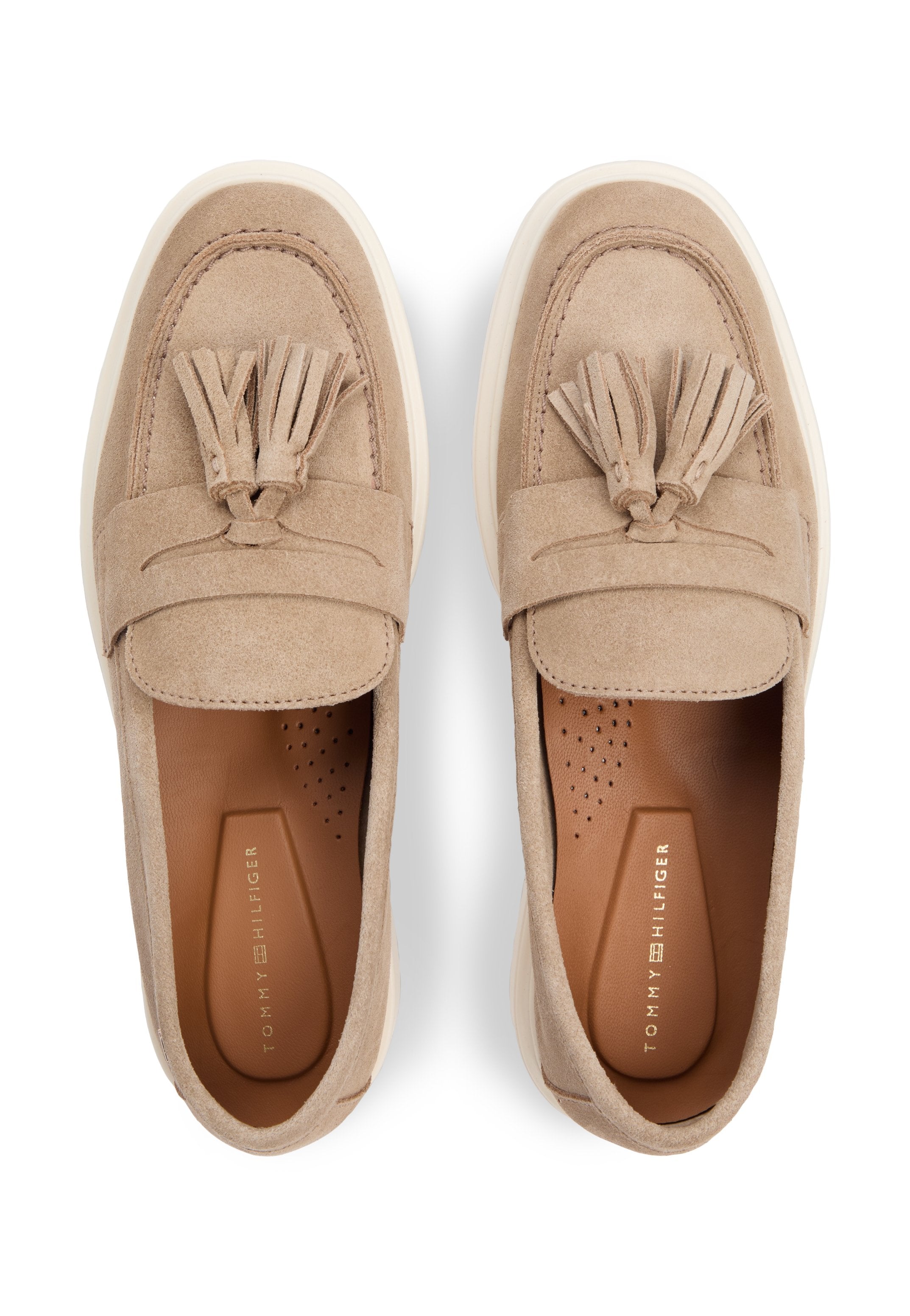 LIGHTWEIGHT SUEDE TASSEL LOAFERS - Slip-ons - sandalwood