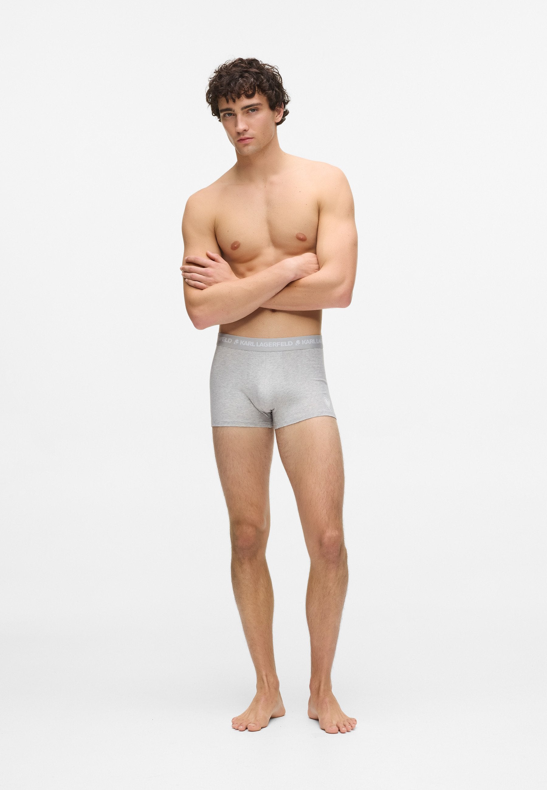 3 PACK - Trunks - light grey melange/black