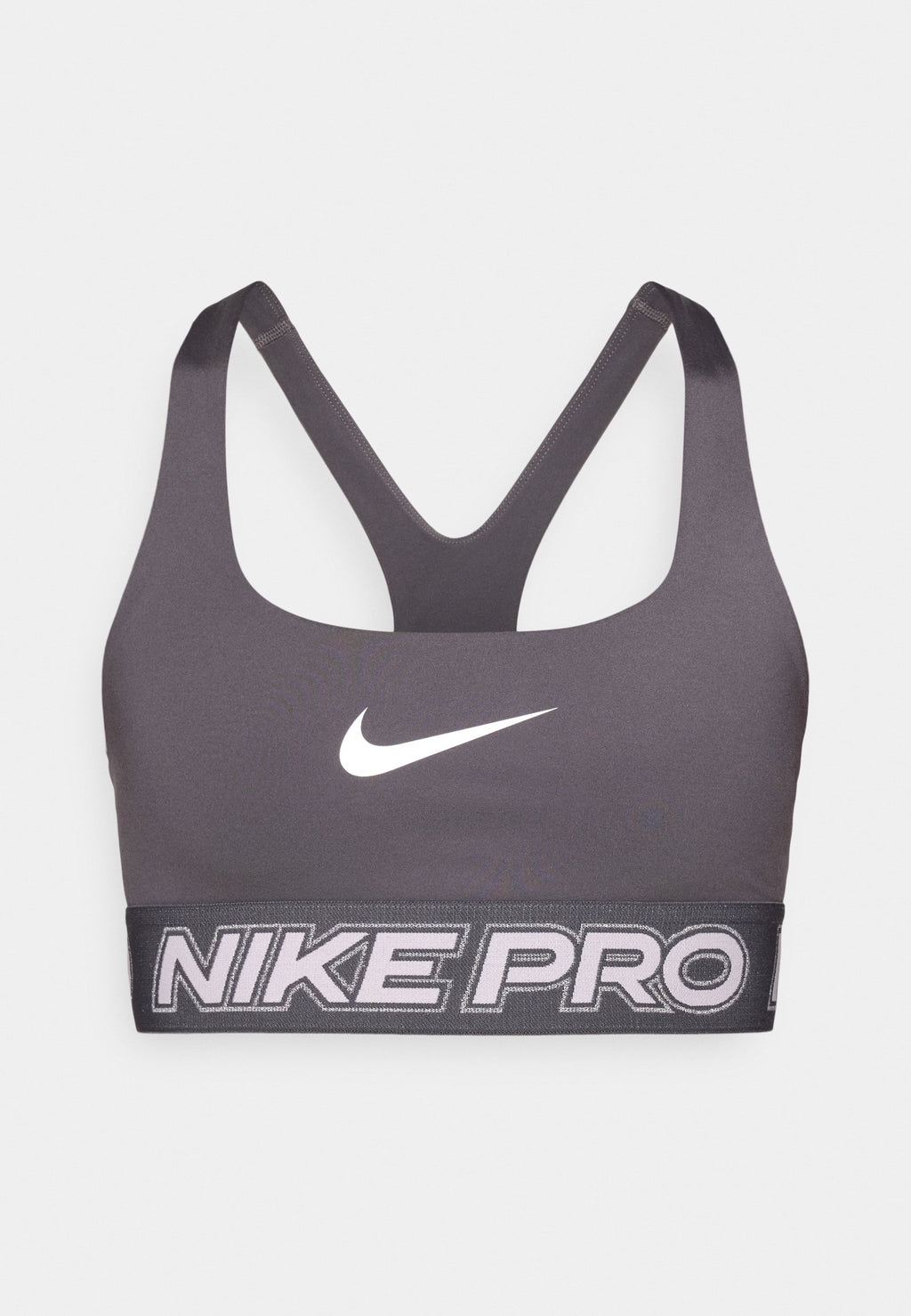 W NP DF BRA TT GRX - Medium support sports bra - thunder grey/pink foam/metallic silver-coloured