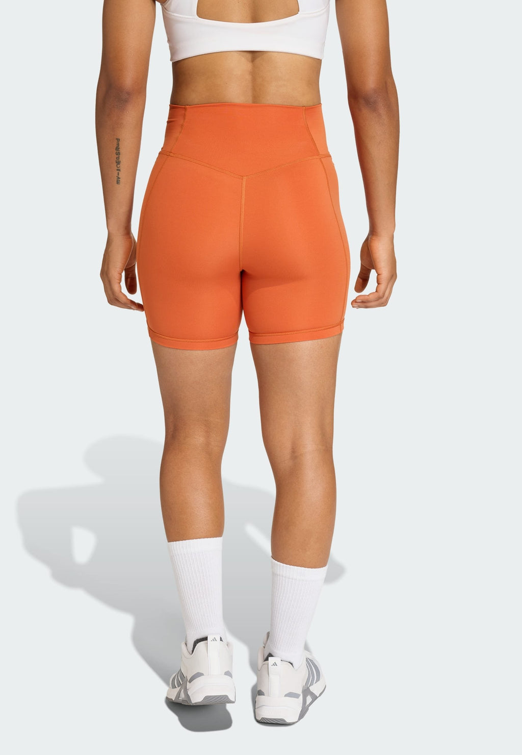 OPTIME ESSENTIALS WORKOUT SHORT LEGGINGS - Leggings - fox orange