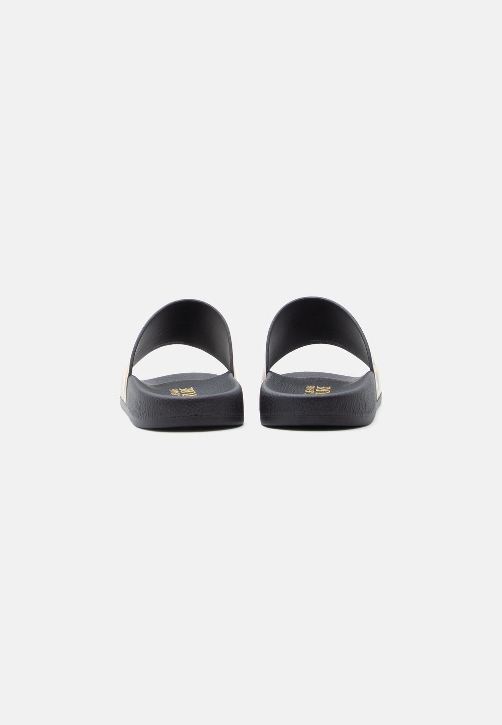 FONDO - Pool slides - black/gold-coloured