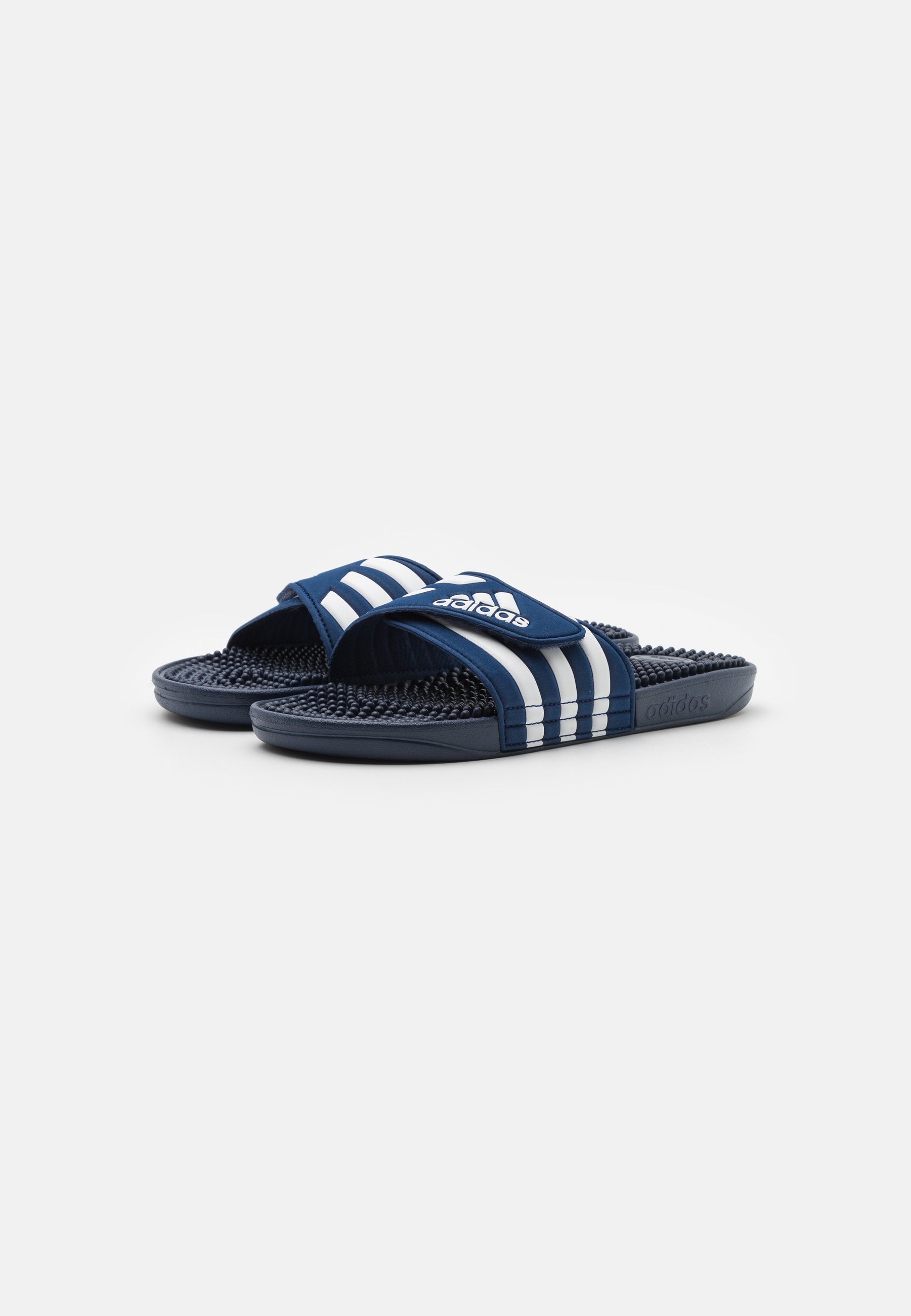 ADISSAGE - Claquettes de piscine - bleu foncé/blanc chaussures