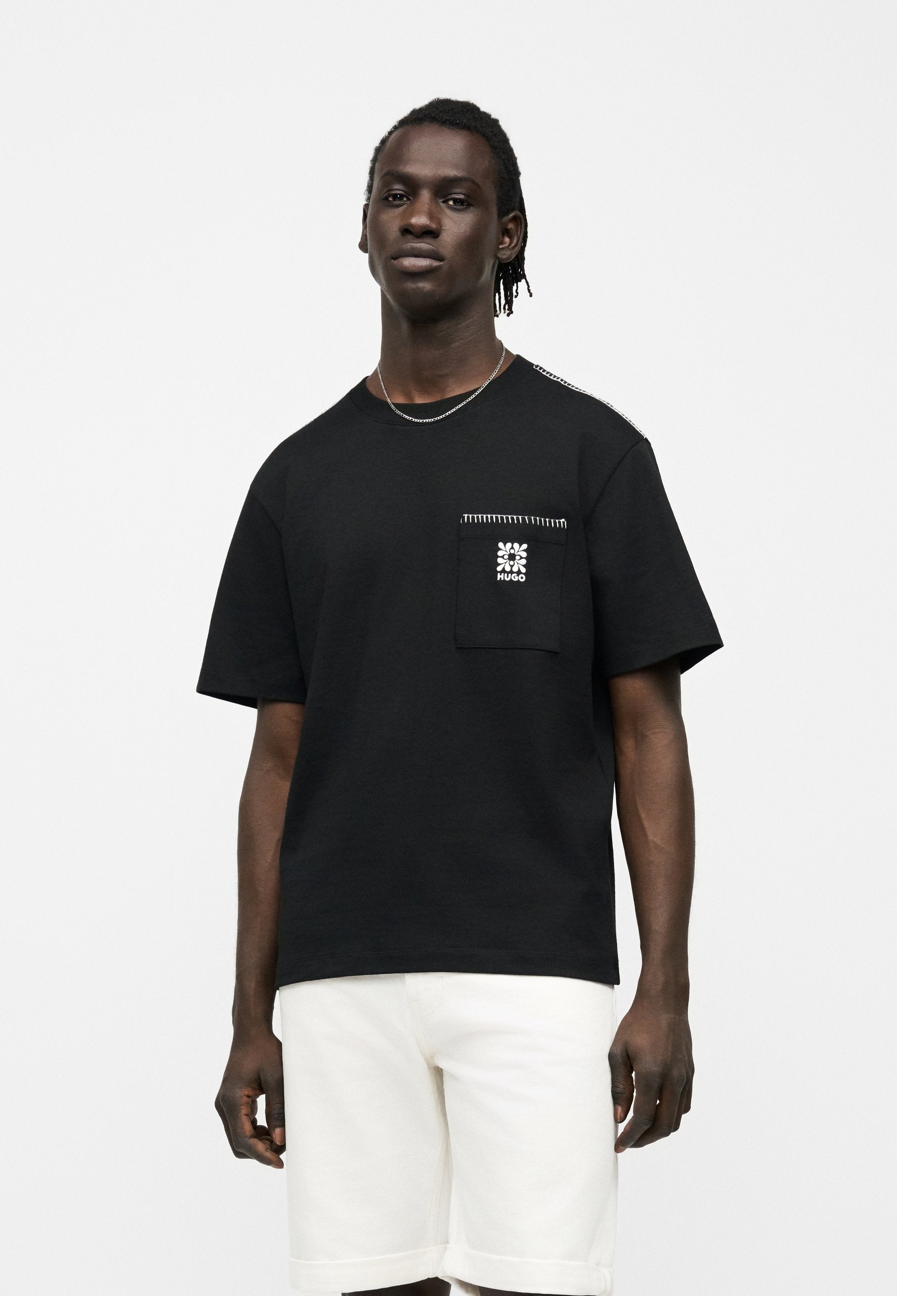DARRO - Print T-shirt - black