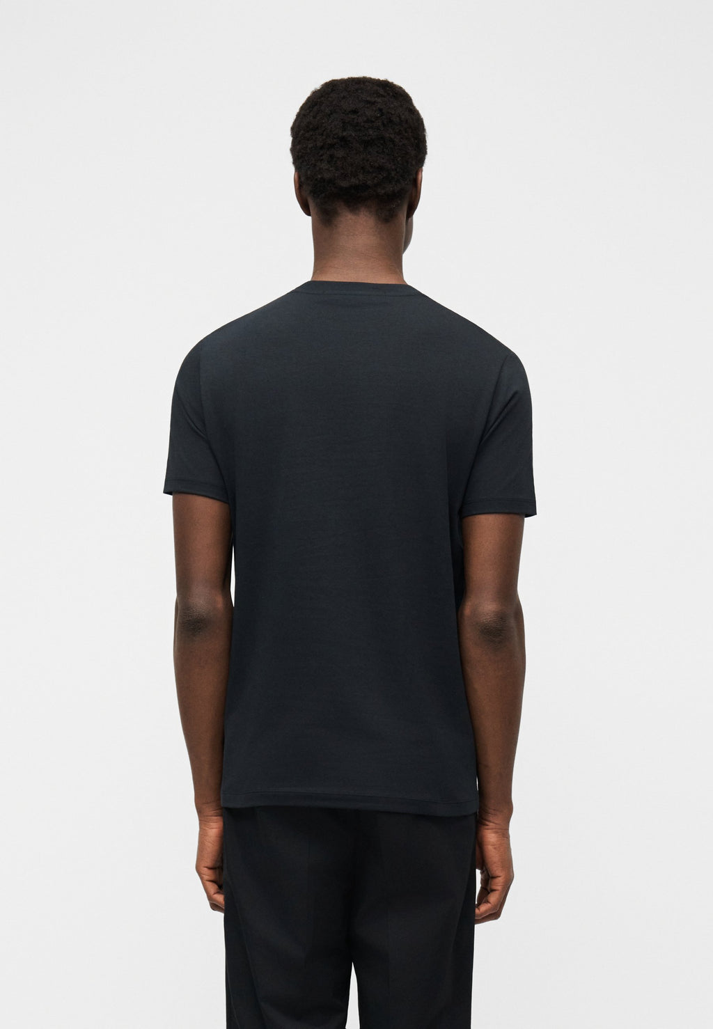 COL ROND - Tee-shirt imprimé - bleu nuit