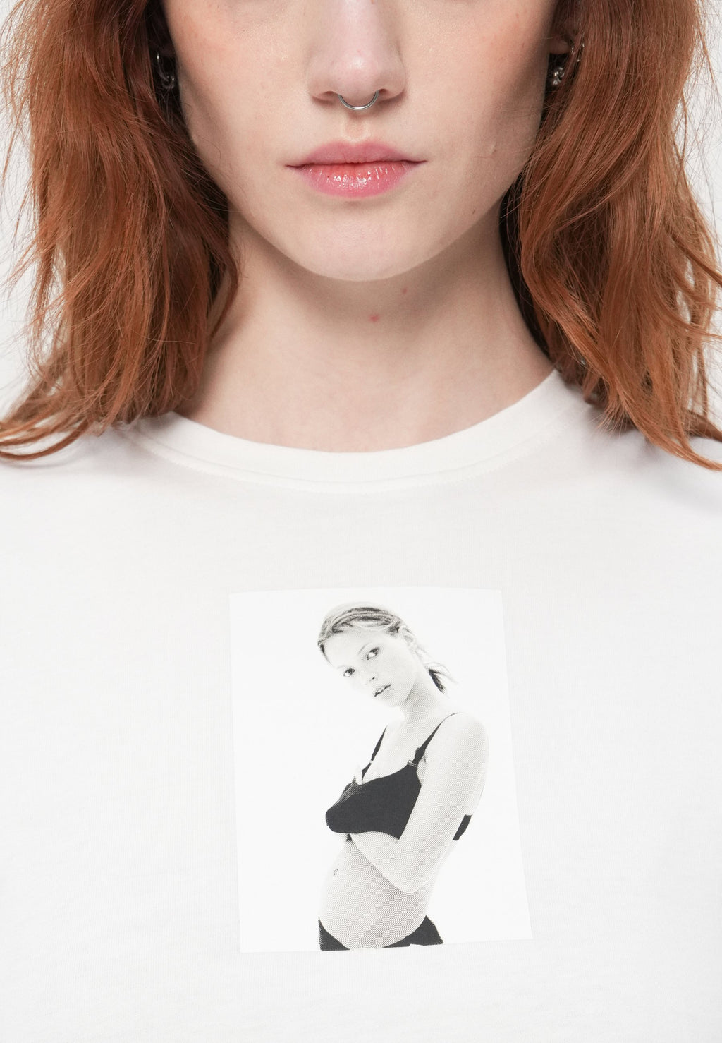 CLASSIC KATE BABY TEE UNISEX - Print T-shirt - brilliant white