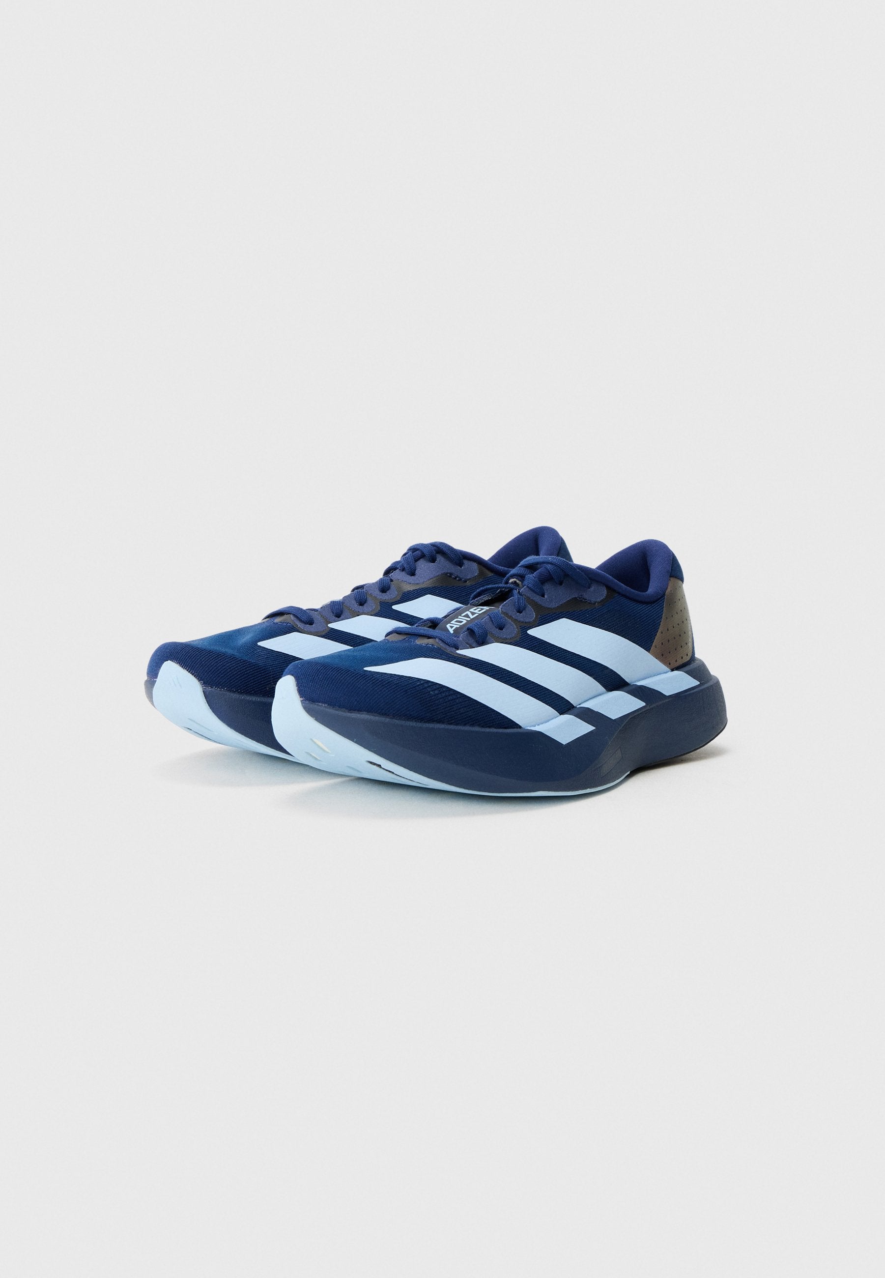 ADIZERO EVO SL J UNISEX - Chaussures de running sur route - bleu foncé/bleu fluo/noir