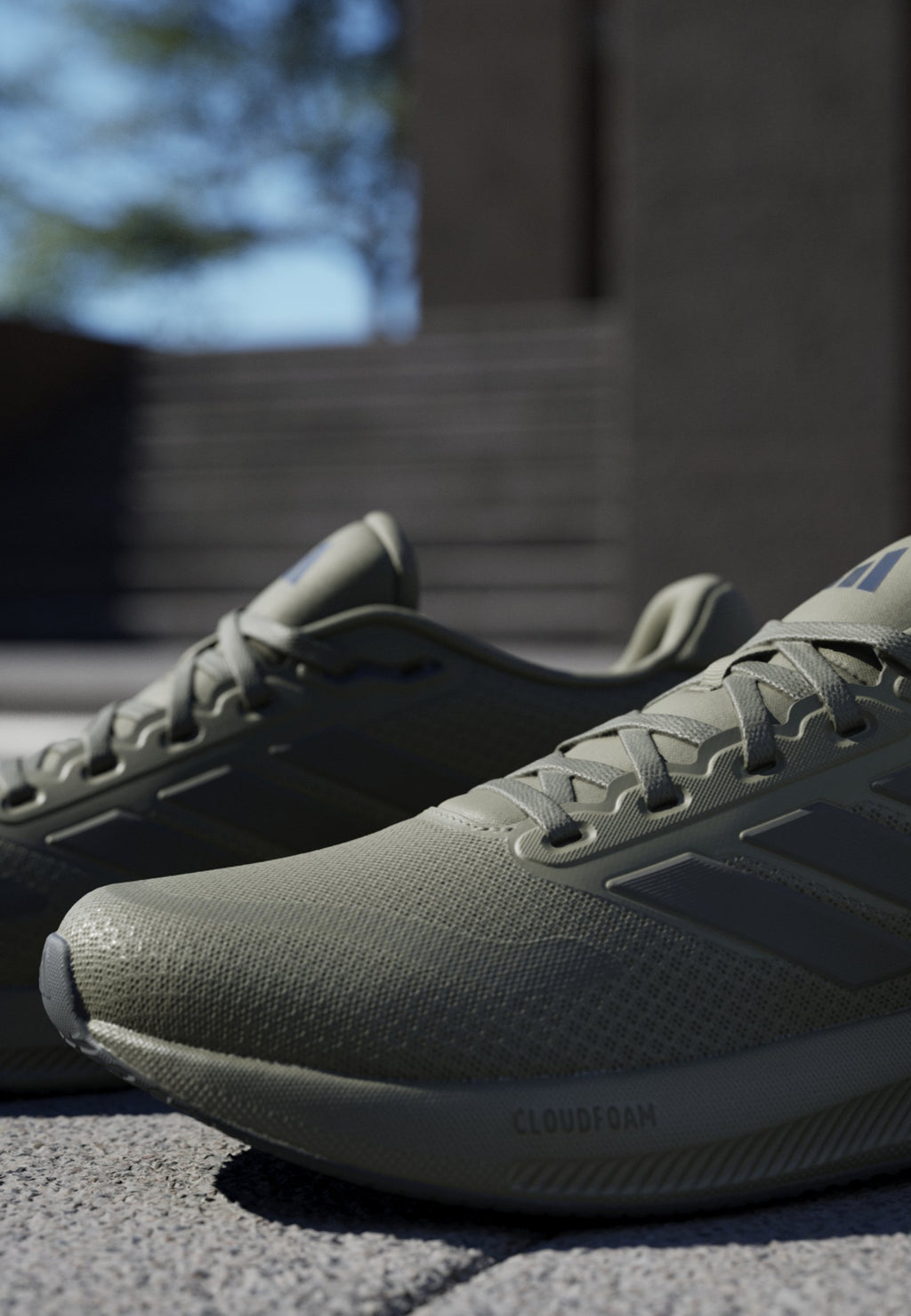 RUNFALCON 5 - Road running shoes - olive strata/shadow olive/core black