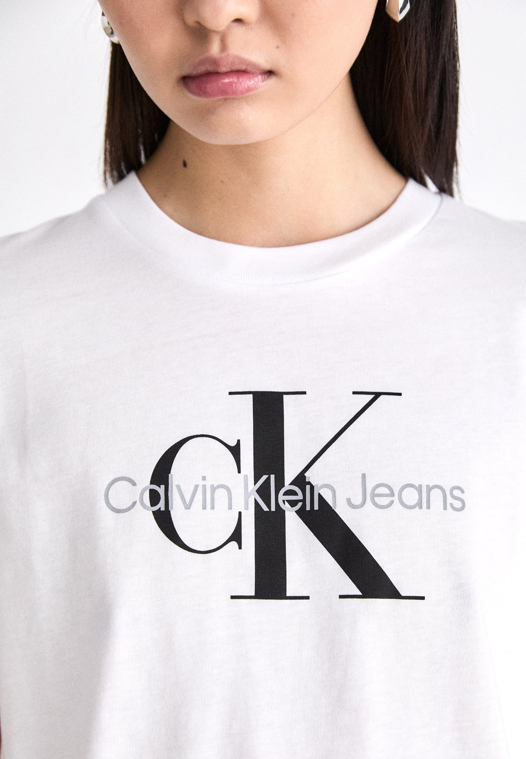 CORE MONOGRAM REGULAR - Print T-shirt - bright white