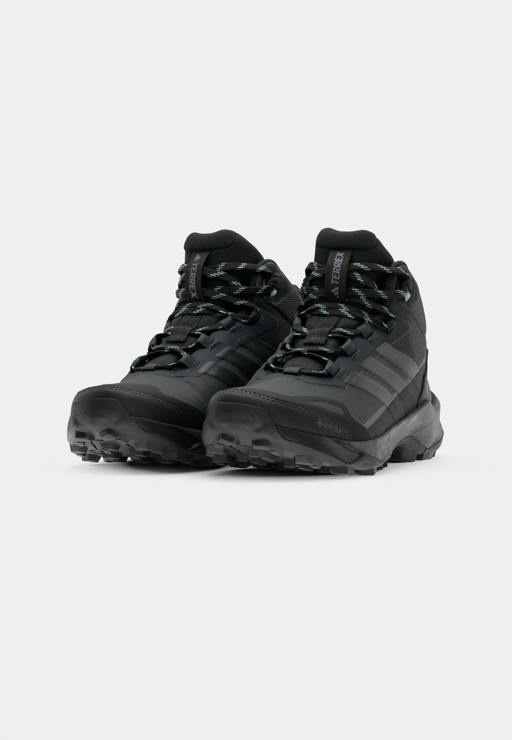 TERREX SKYCHASER AX5 MID GORE-TEX HIKING - Hiking shoes - carbon/core black/semi flash aqua