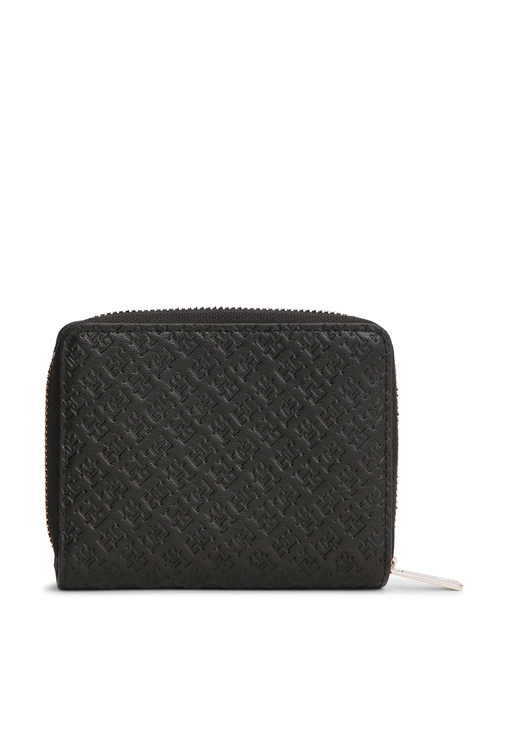 HILFIGER ICON DEBOSSED ZIP-AROUND FLAP WALLET - Wallet - black